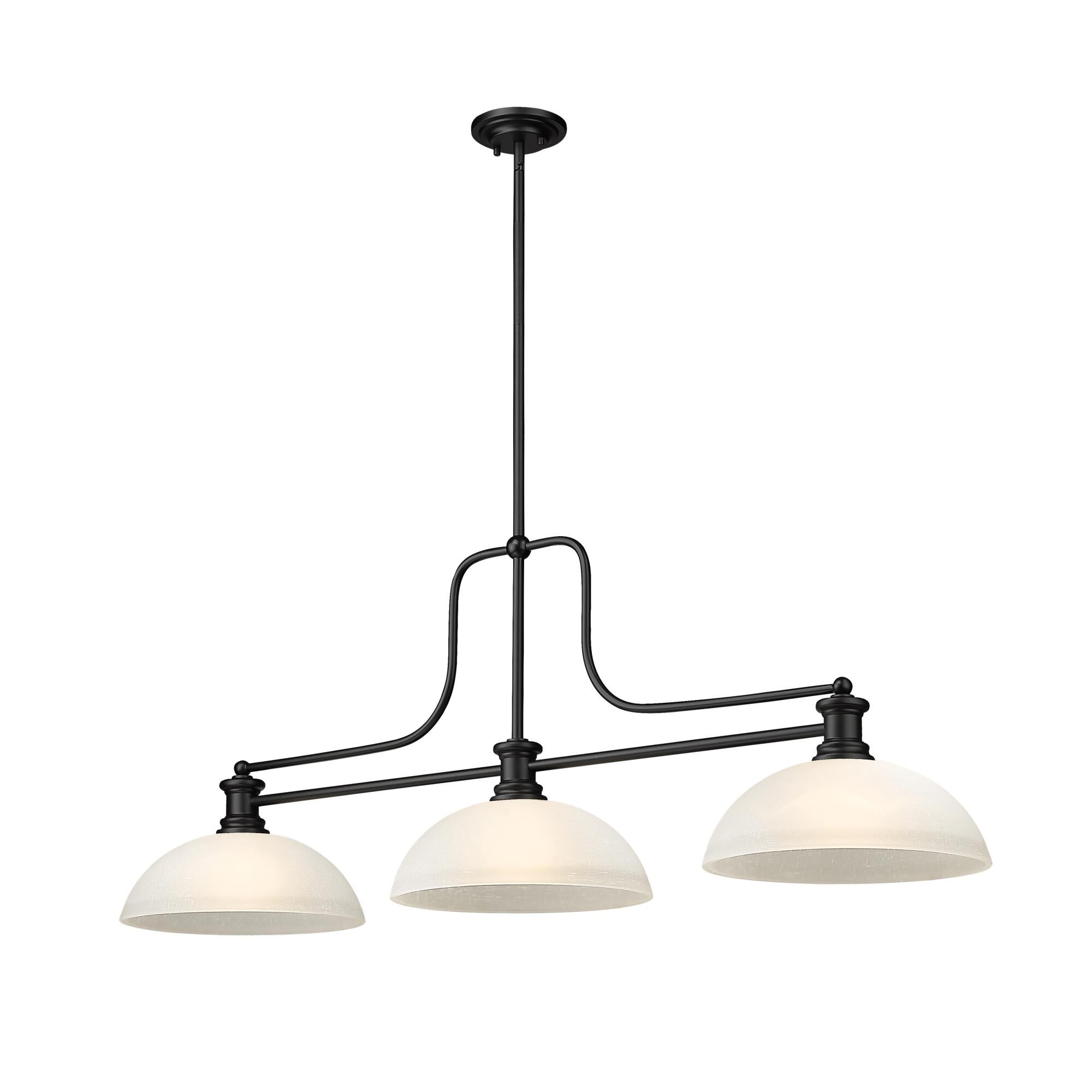 Shown in Matte Black finish and White shade