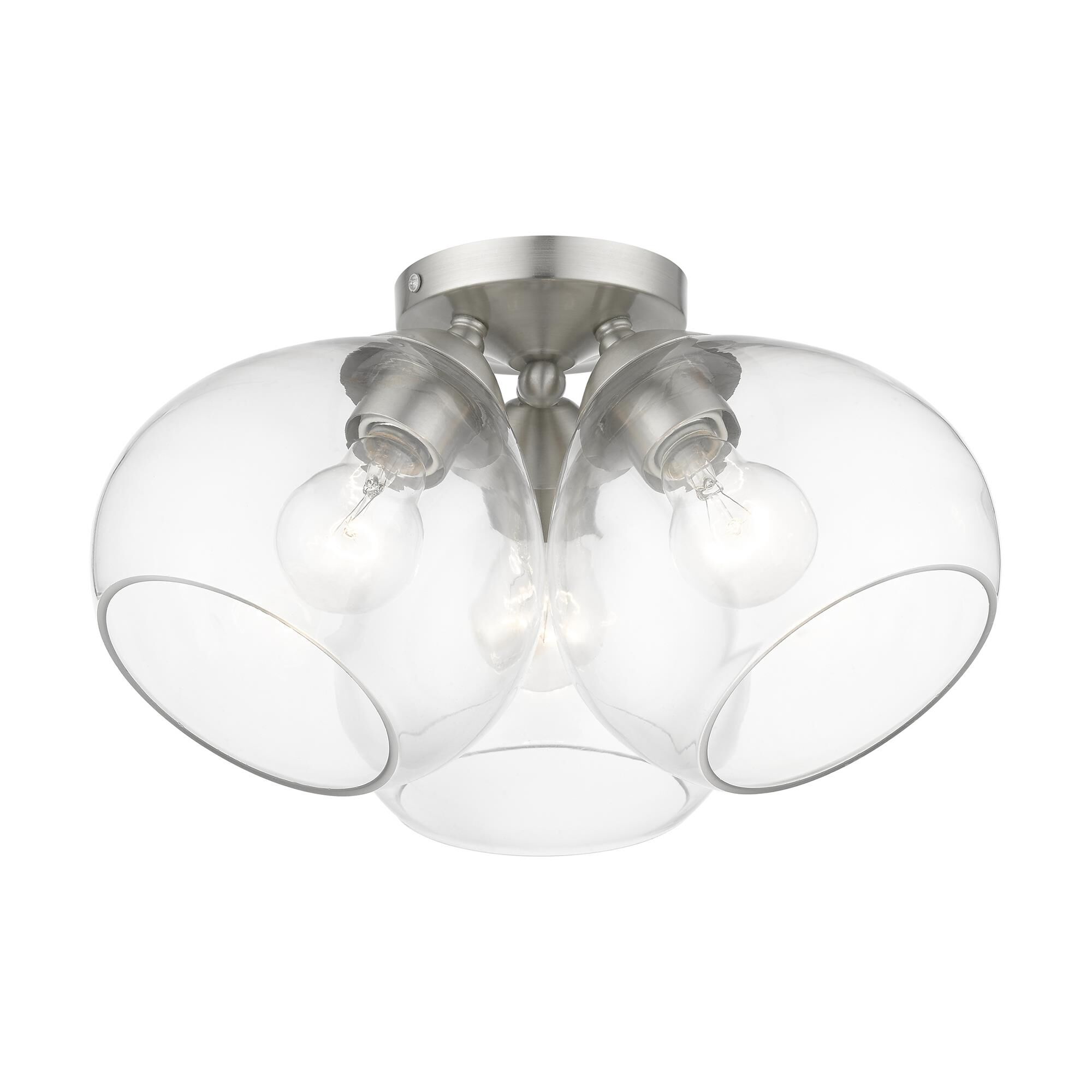 Catania 16 Inch 3 Light Semi Flush Mount by Livex Lighting