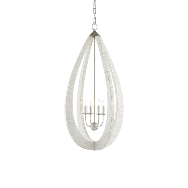 Arietta Teardrop Cage Pendant by Currey and Company