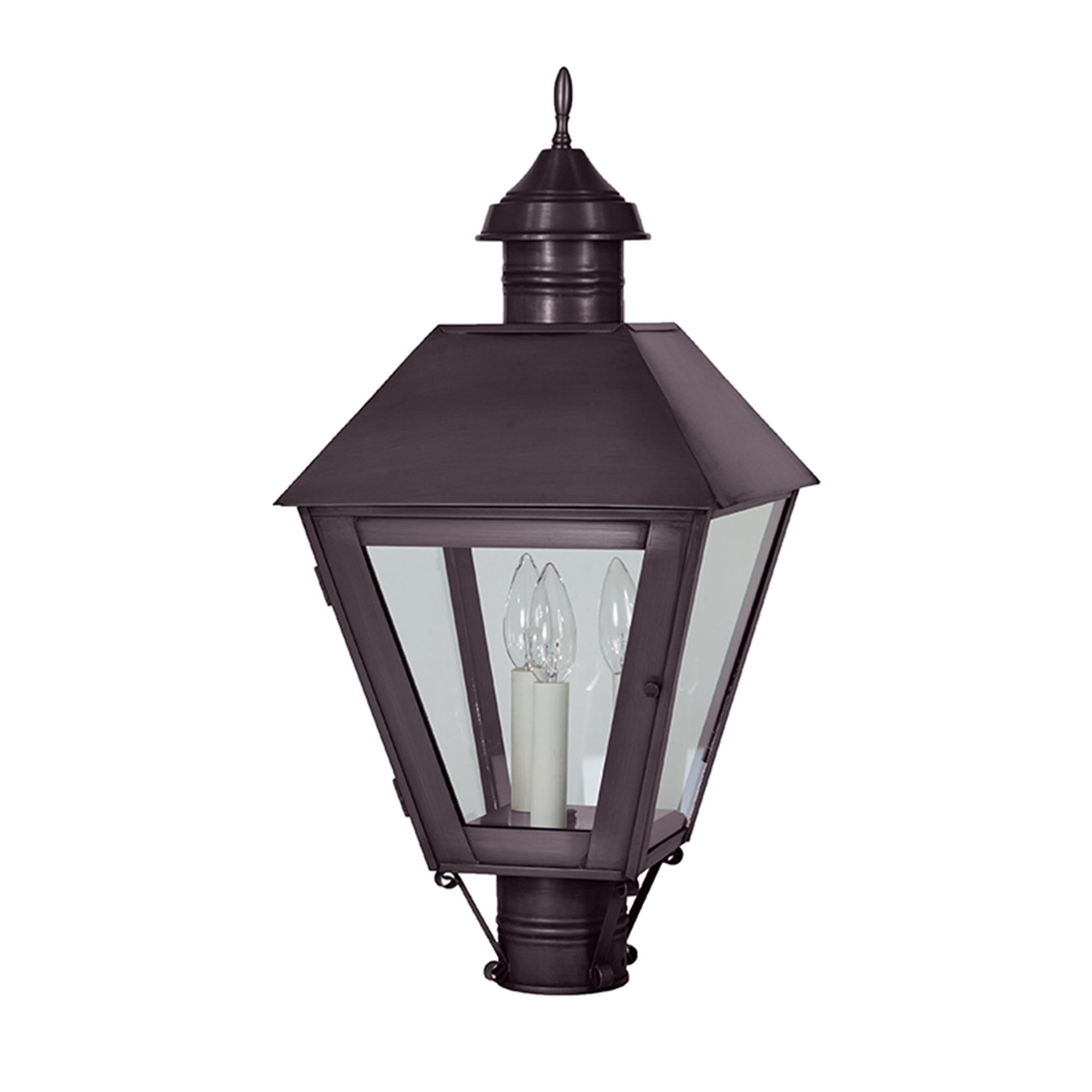 Boston 27 Inch 3 Light Outdoor Post Lamp,