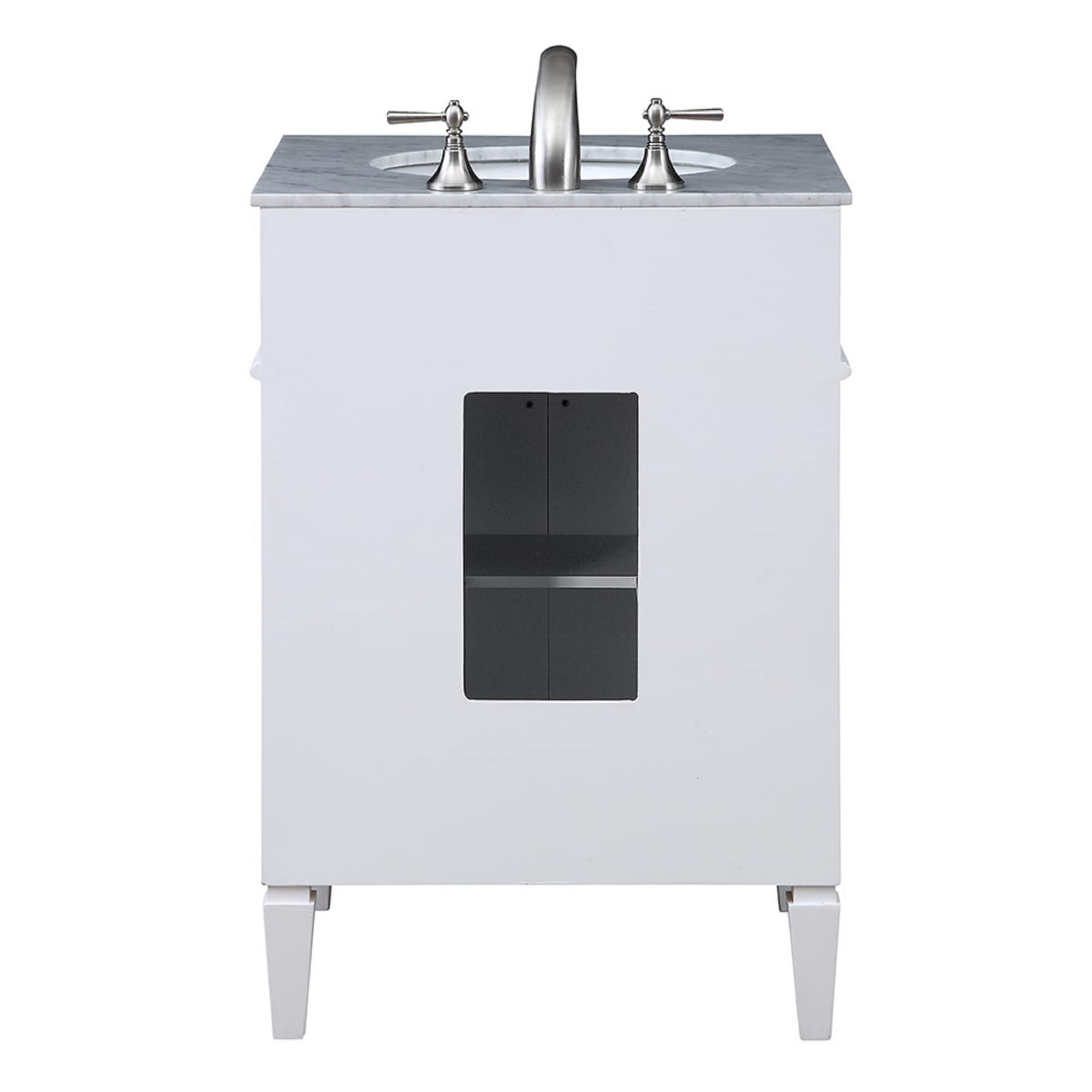 Shown in White finish