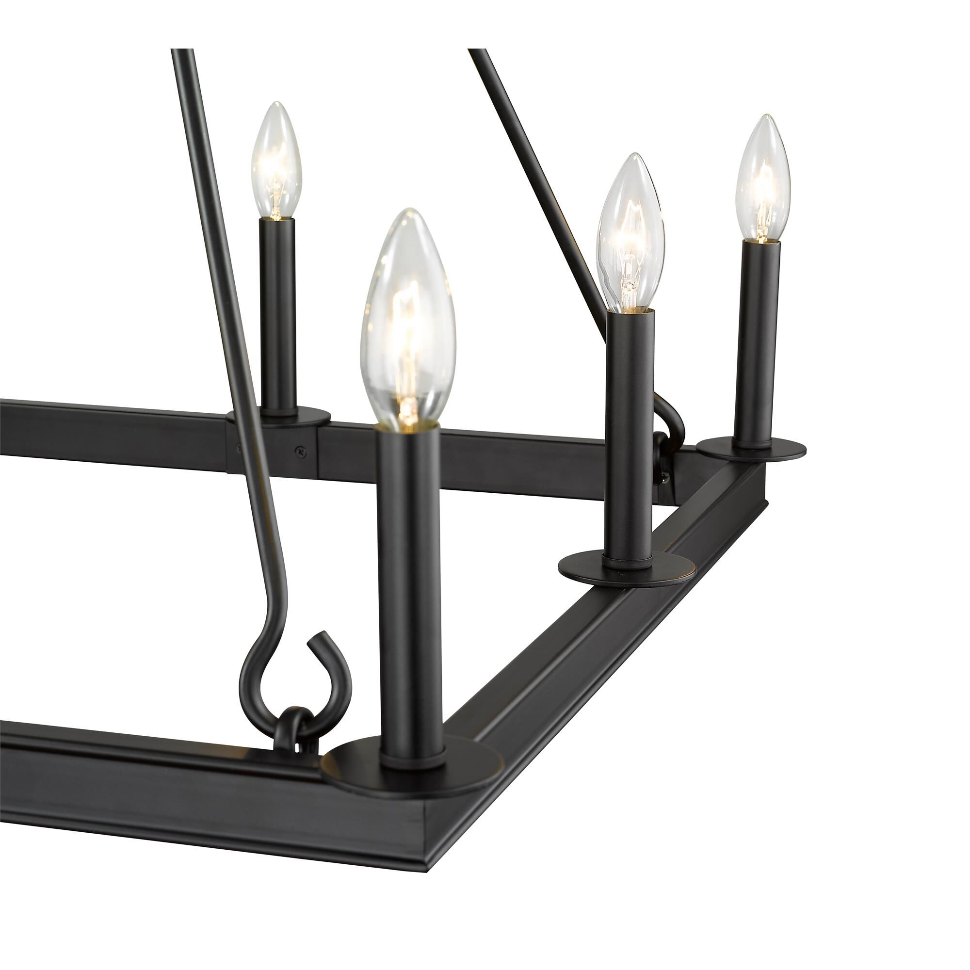 Shown in Matte Black finish and --- glass and --- shade