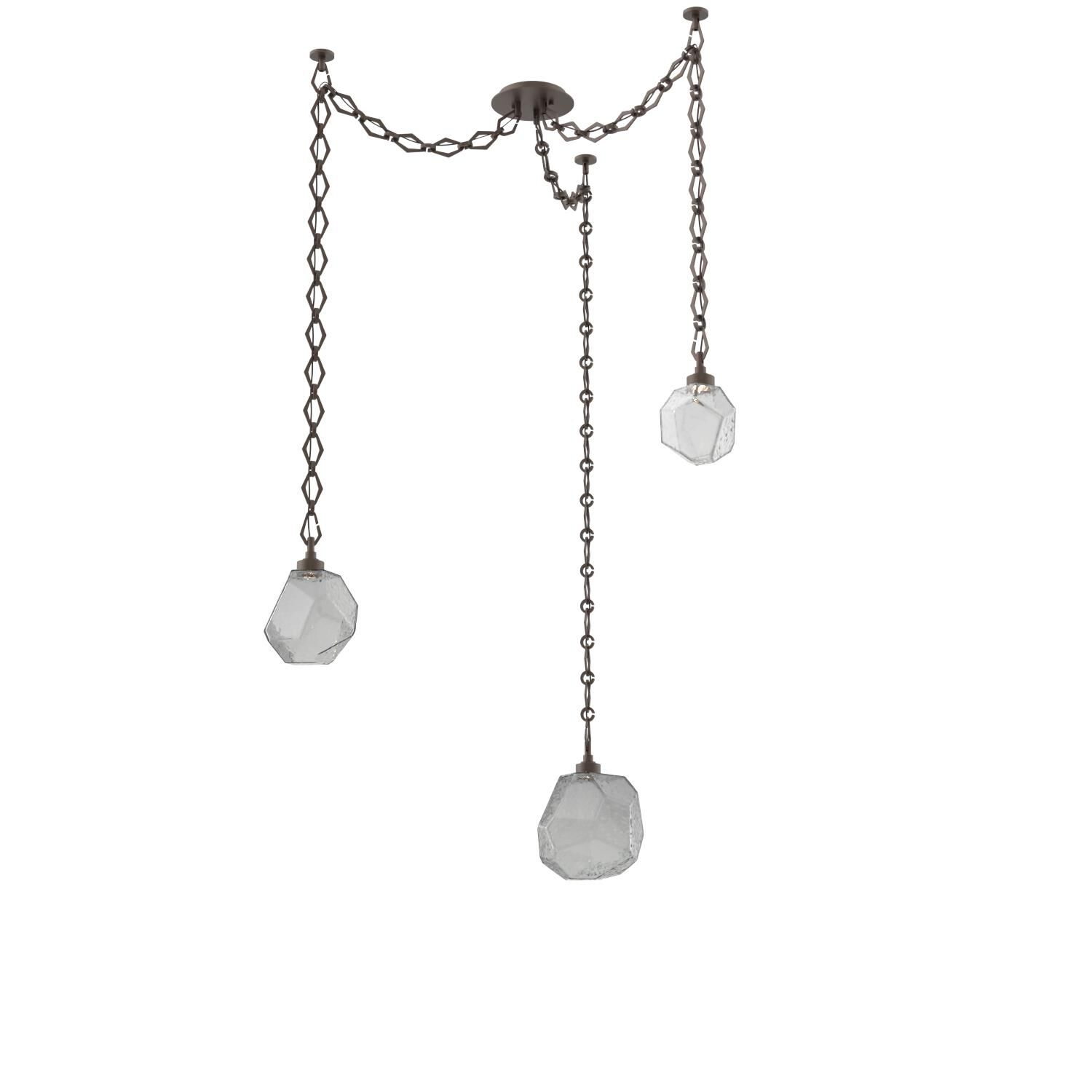 Levi Wilson Gem 17 Inch Multi Pendant Light by Hammerton Studio