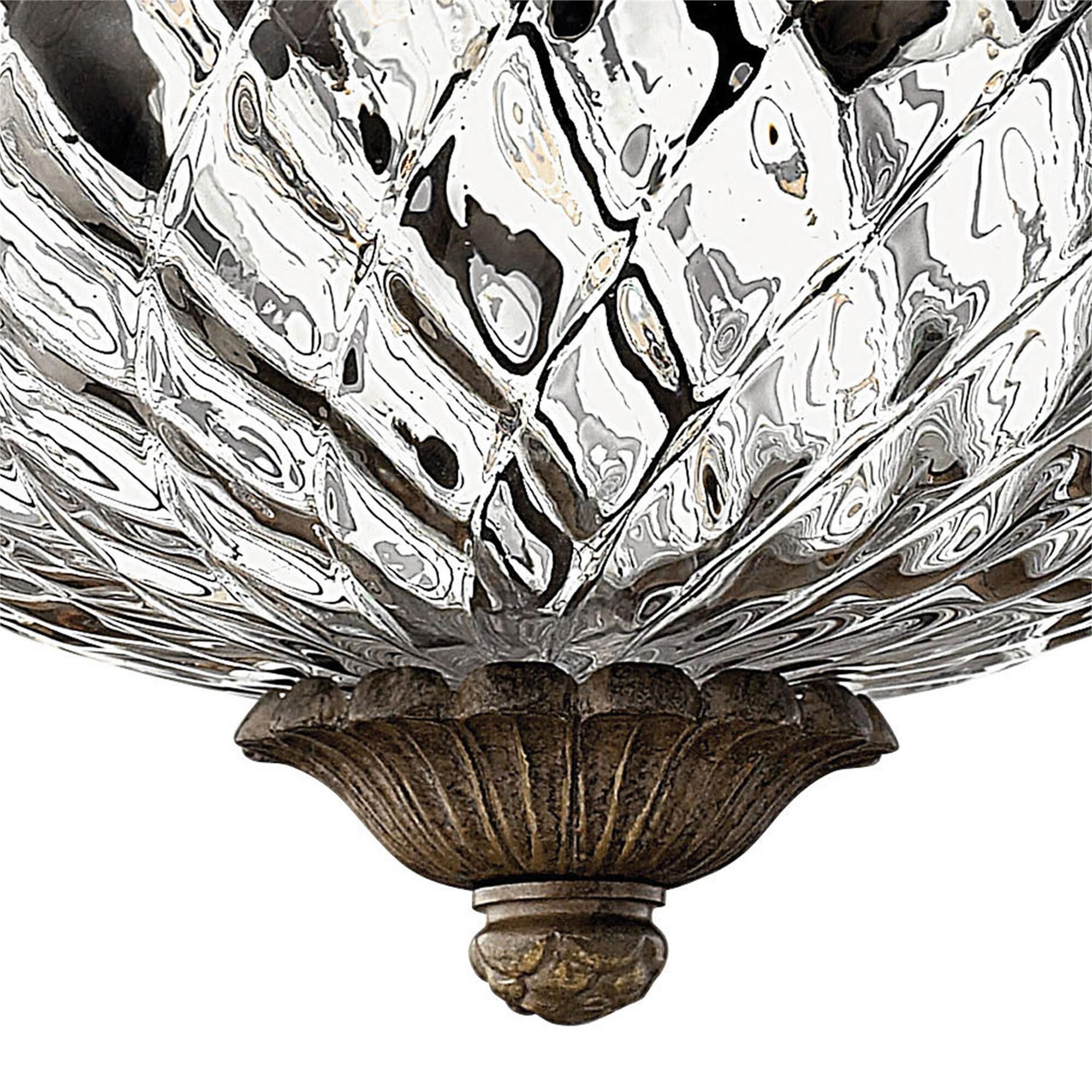 Shown in Pearl Bronze finish and Clear Optic glass