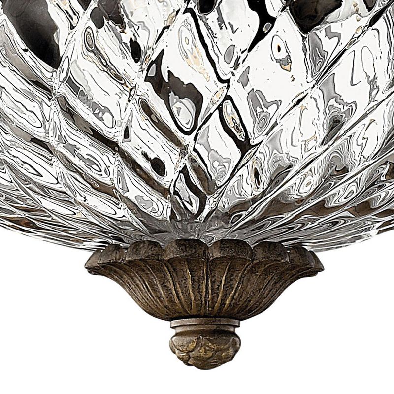 Plantation 12 Inch 2 Light Flush Mount by Hinkley