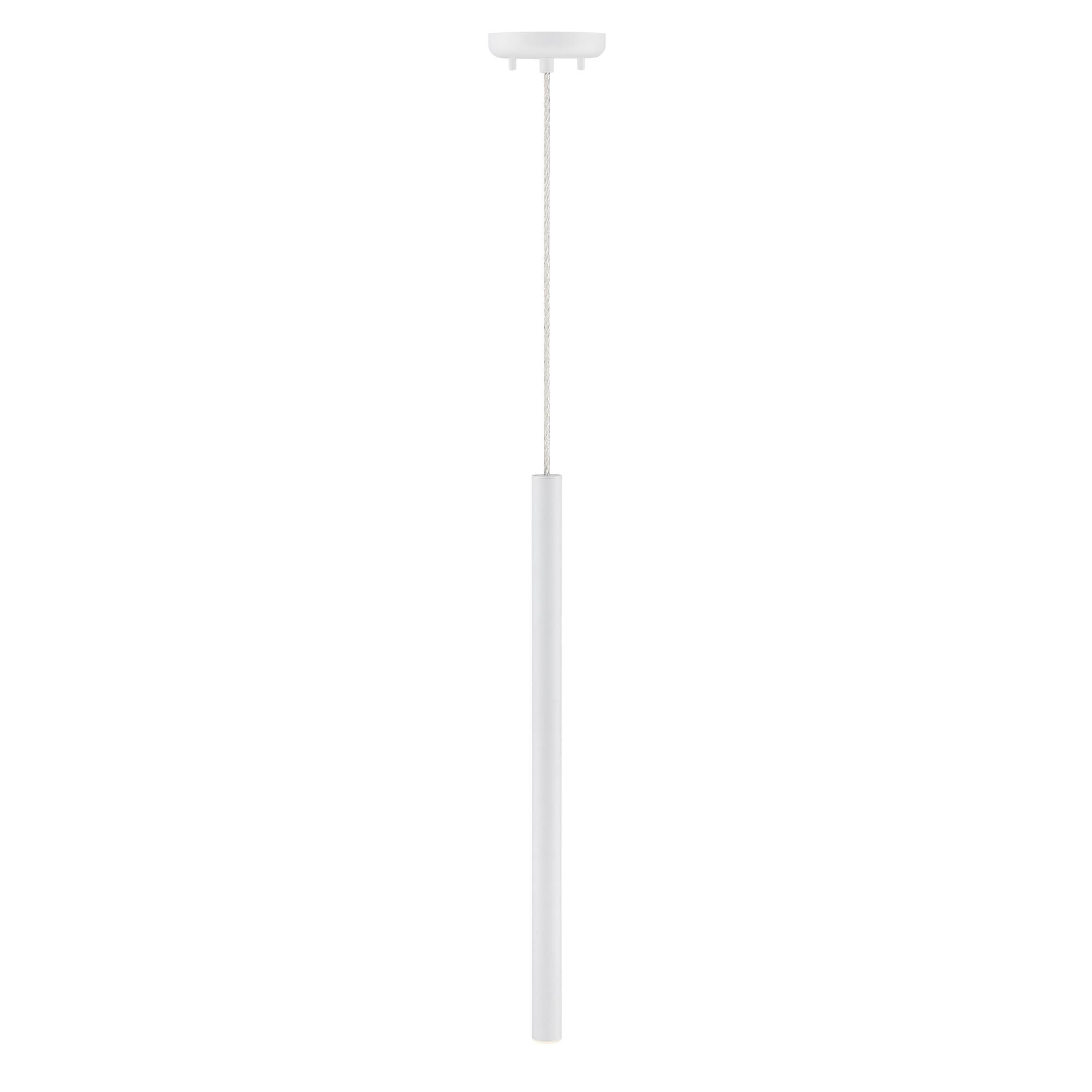 Shown in Matte White finish and Steel glass and Steel shade