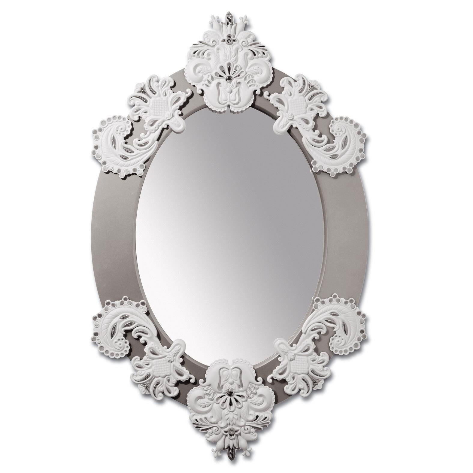 Shown in White - Silver finish