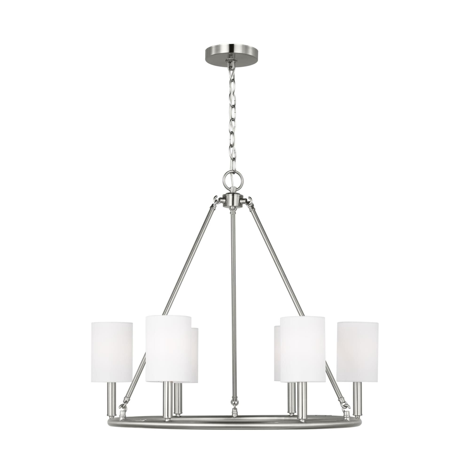Drew & Jonathan Egmont 28 Inch 6 Light Chandelier by Visual Comfort Studio Collection