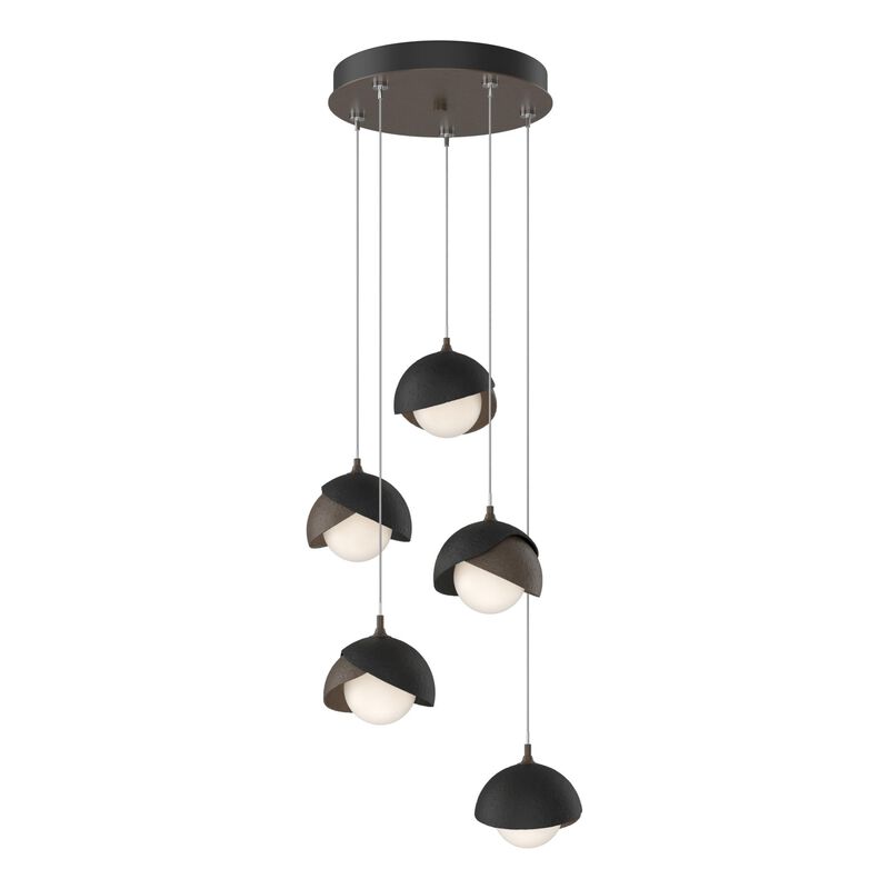 Brooklyn 16 Inch 5 Light Multi Light Pendant by Hubbardton Forge