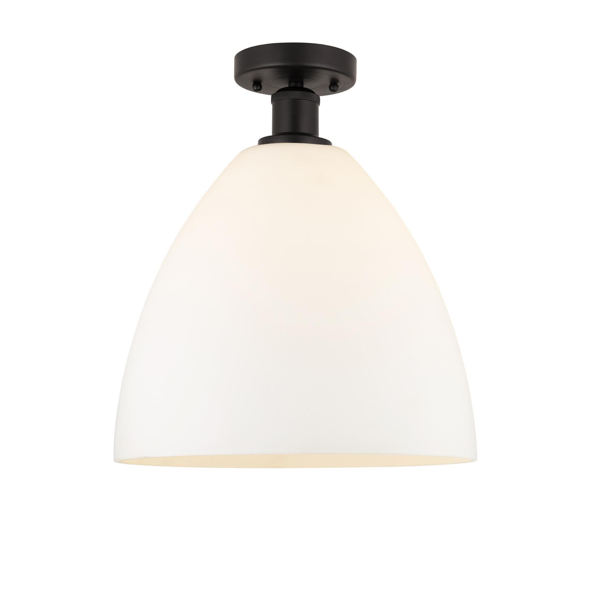 Bruno Marashlian Bristol Glass 12 Inch 1 Light Semi Flush Mount by Innovations Lighting