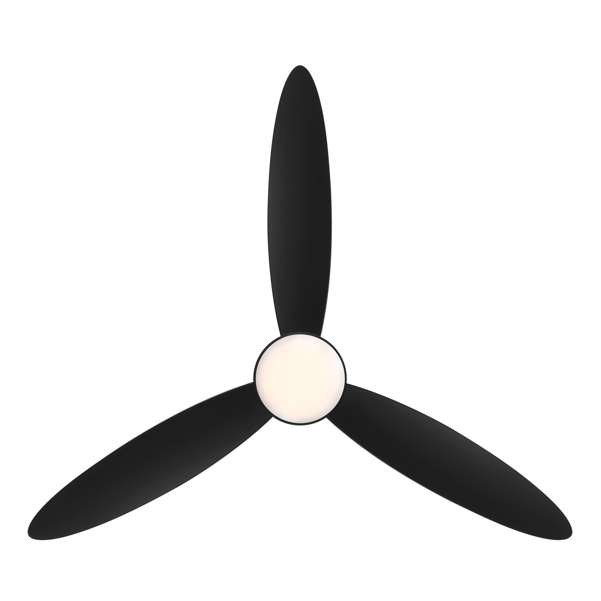 Hourglass 58 Inch Flush Mount Fan with Light Kit,
