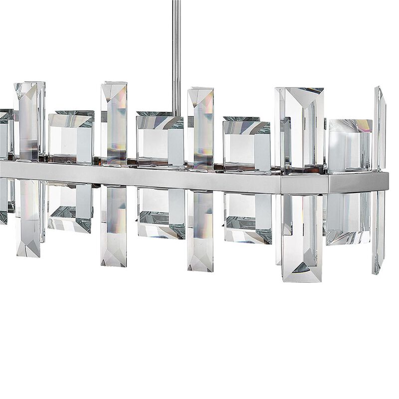 Odette 42 Inch 8 Light Linear Suspension Light by Fredrick Ramond