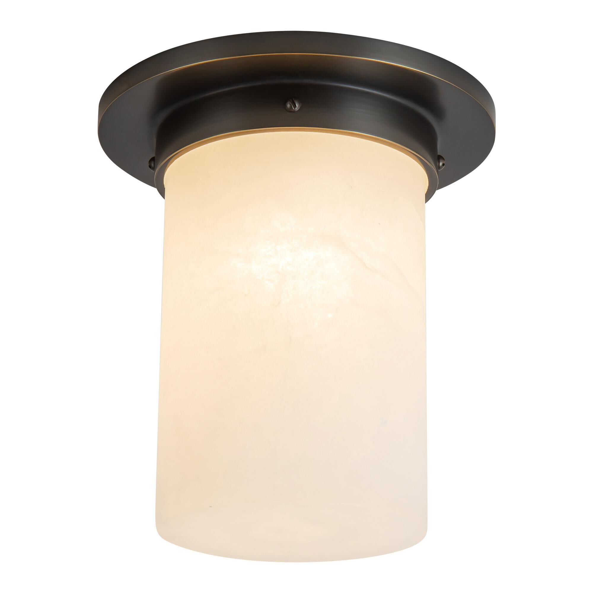 Shown in Urban Bronze finish and Alabaster glass