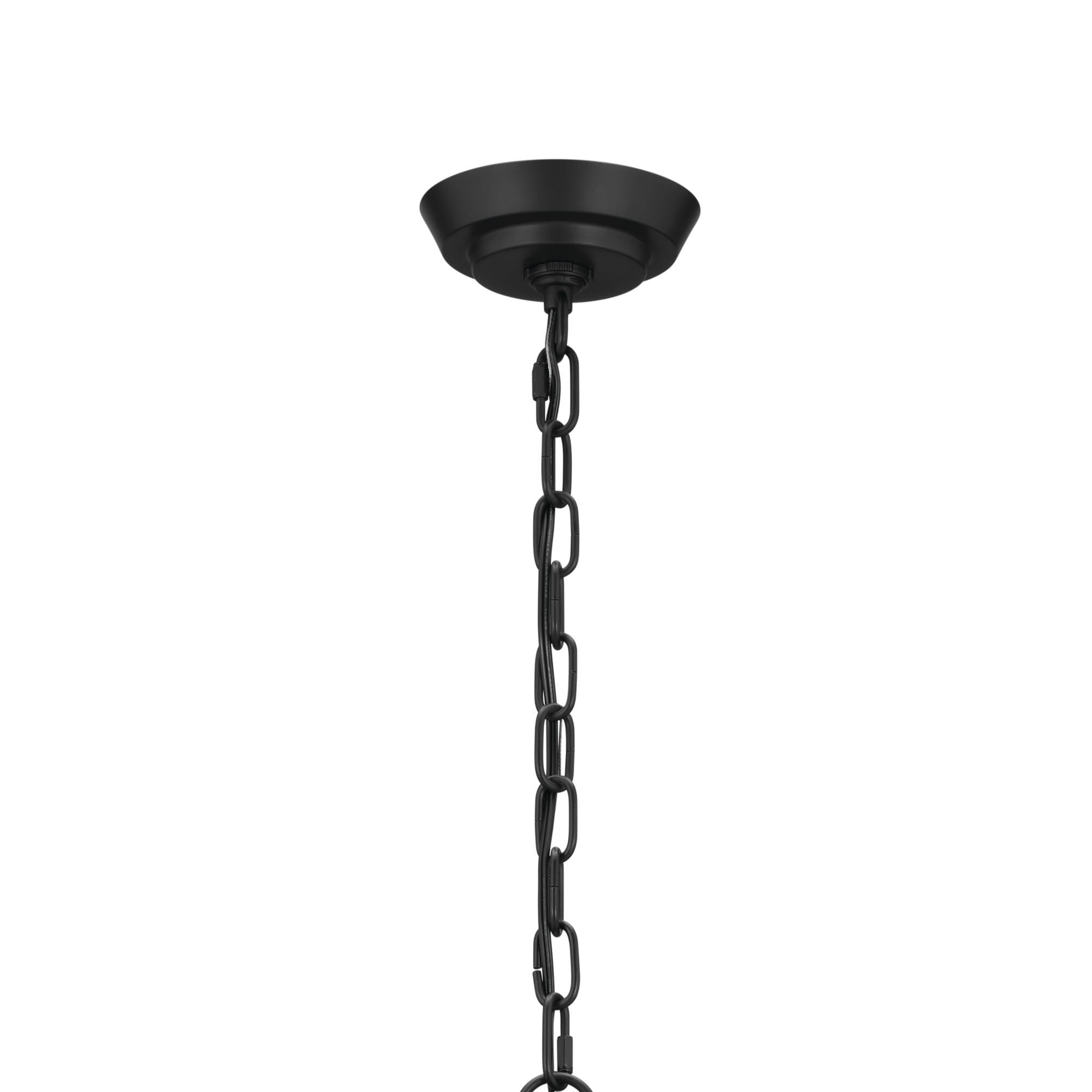 Shown in Black finish and Opal glass
