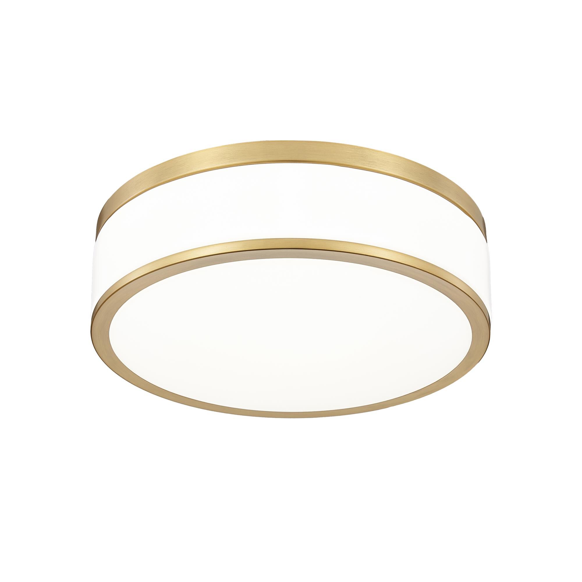 Shown in Modern Gold finish and Frosted glass and Frosted shade