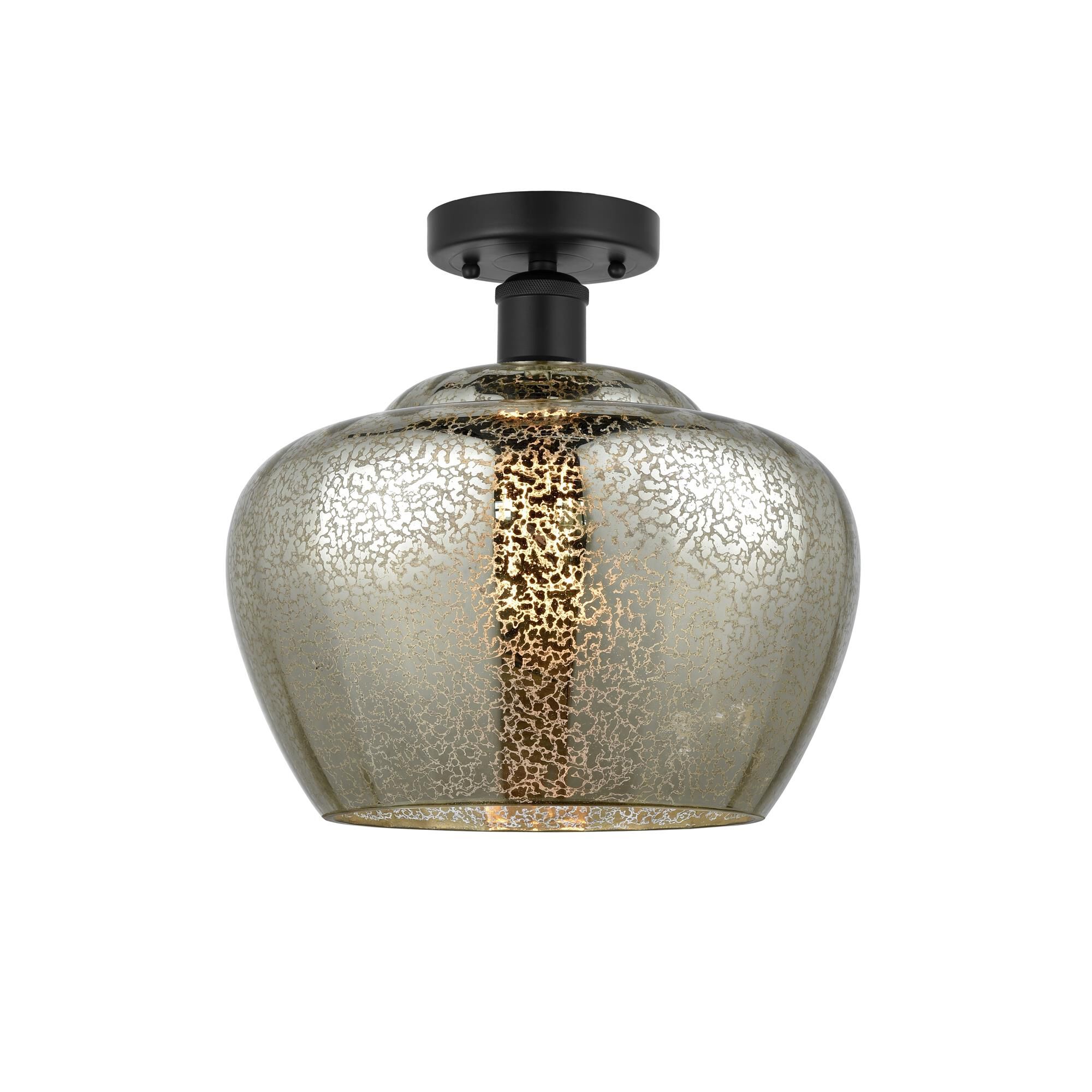 Shown in Matte Black, Mercury finish and Mercury glass and Mercury Glass shade