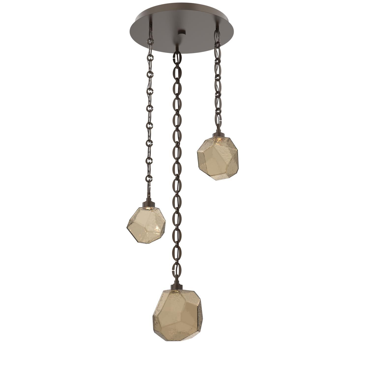 Levi Wilson Gem 21 Inch Multi Light Pendant by Hammerton Studio