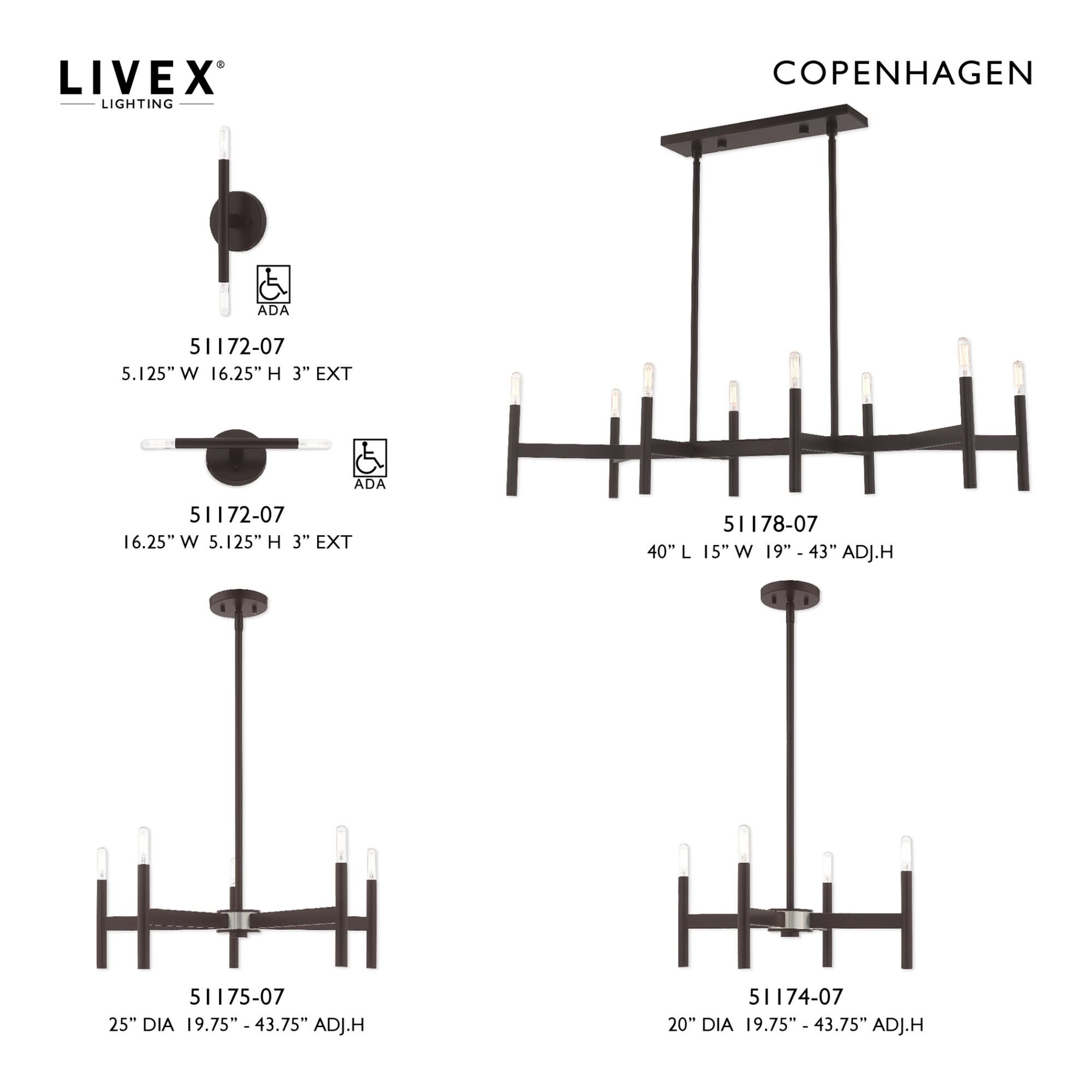 Copenhagen Wall Sconce by Livex Lighting