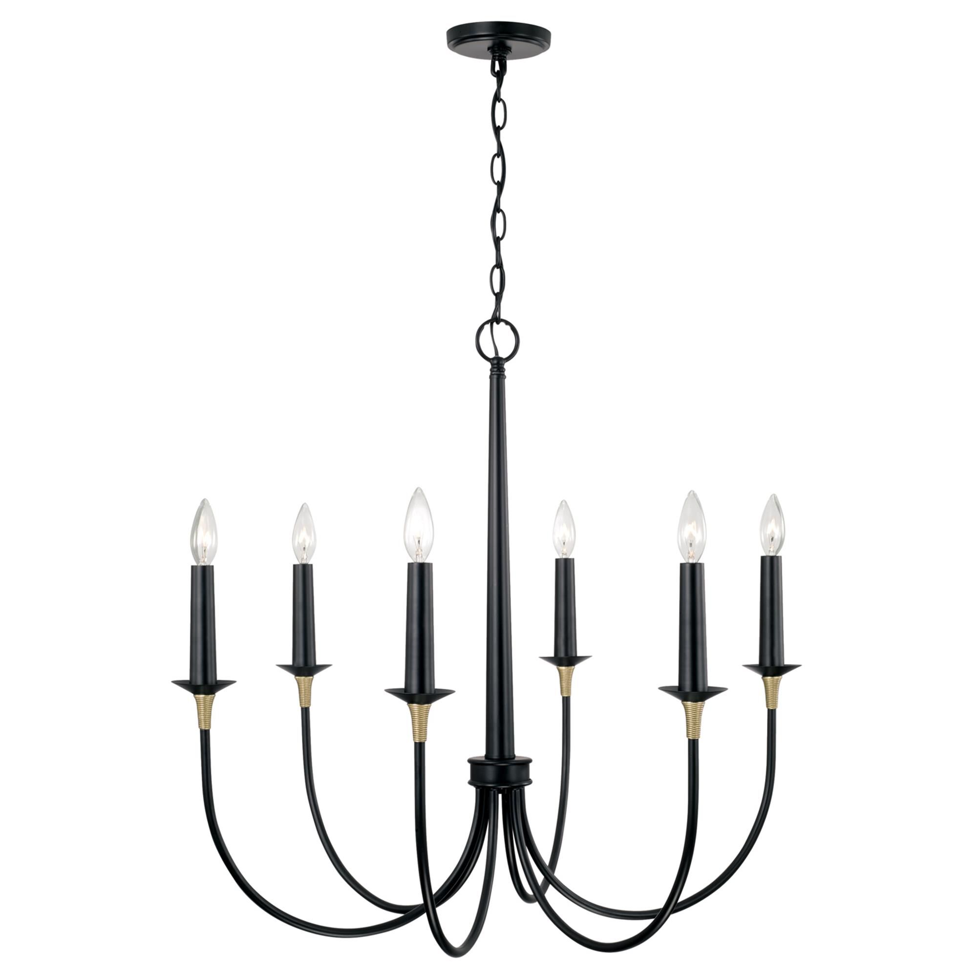 Shown in Matte Black With Brass finish