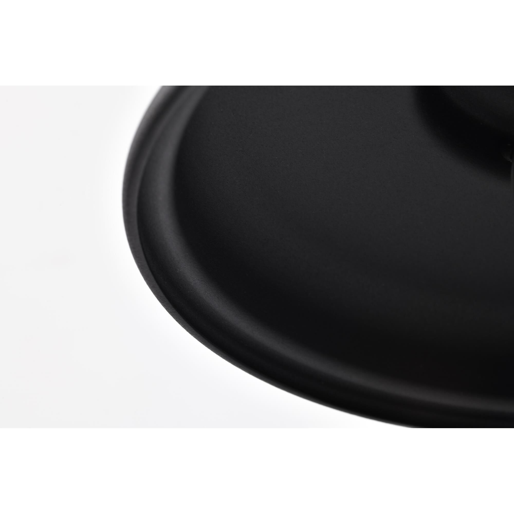 Shown in Black finish and Black shade