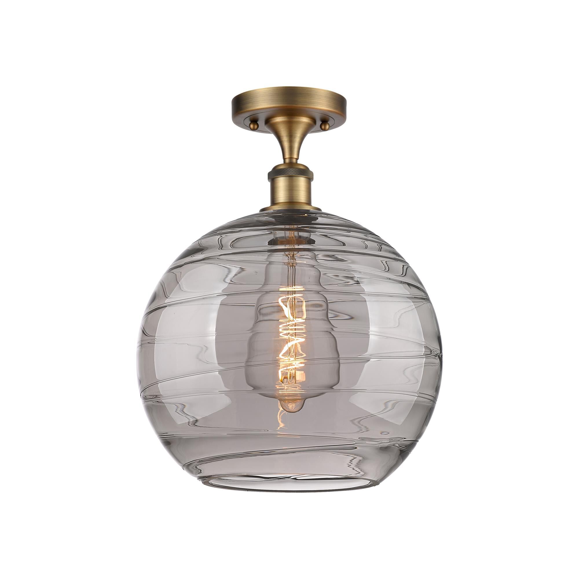 Bruno Marashlian Athens Deco Swirl 12 Inch Semi Flush Mount by Innovations Lighting