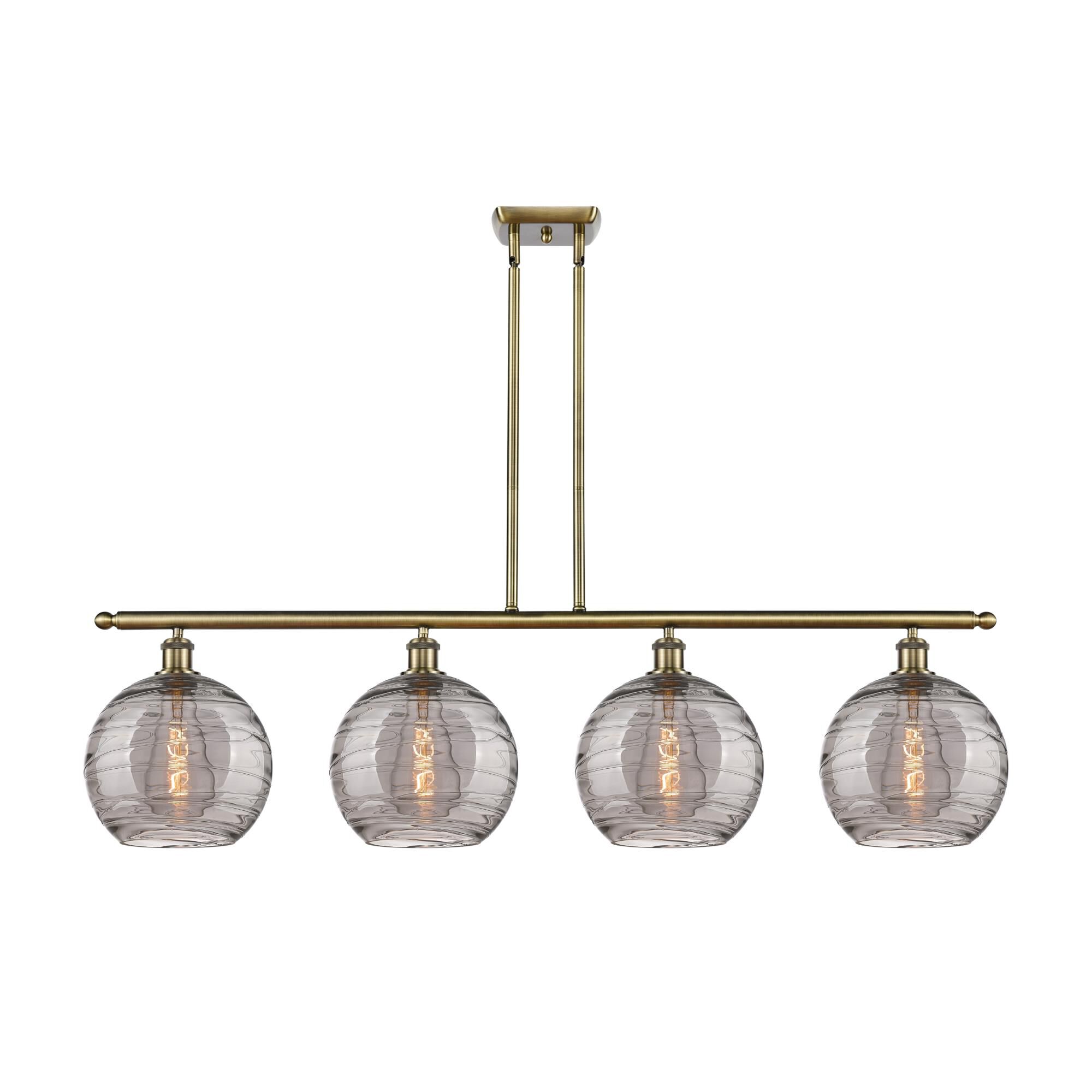 Bruno Marashlian Athens Deco Swirl 48 Inch Linear Suspension Light by Innovations Lighting