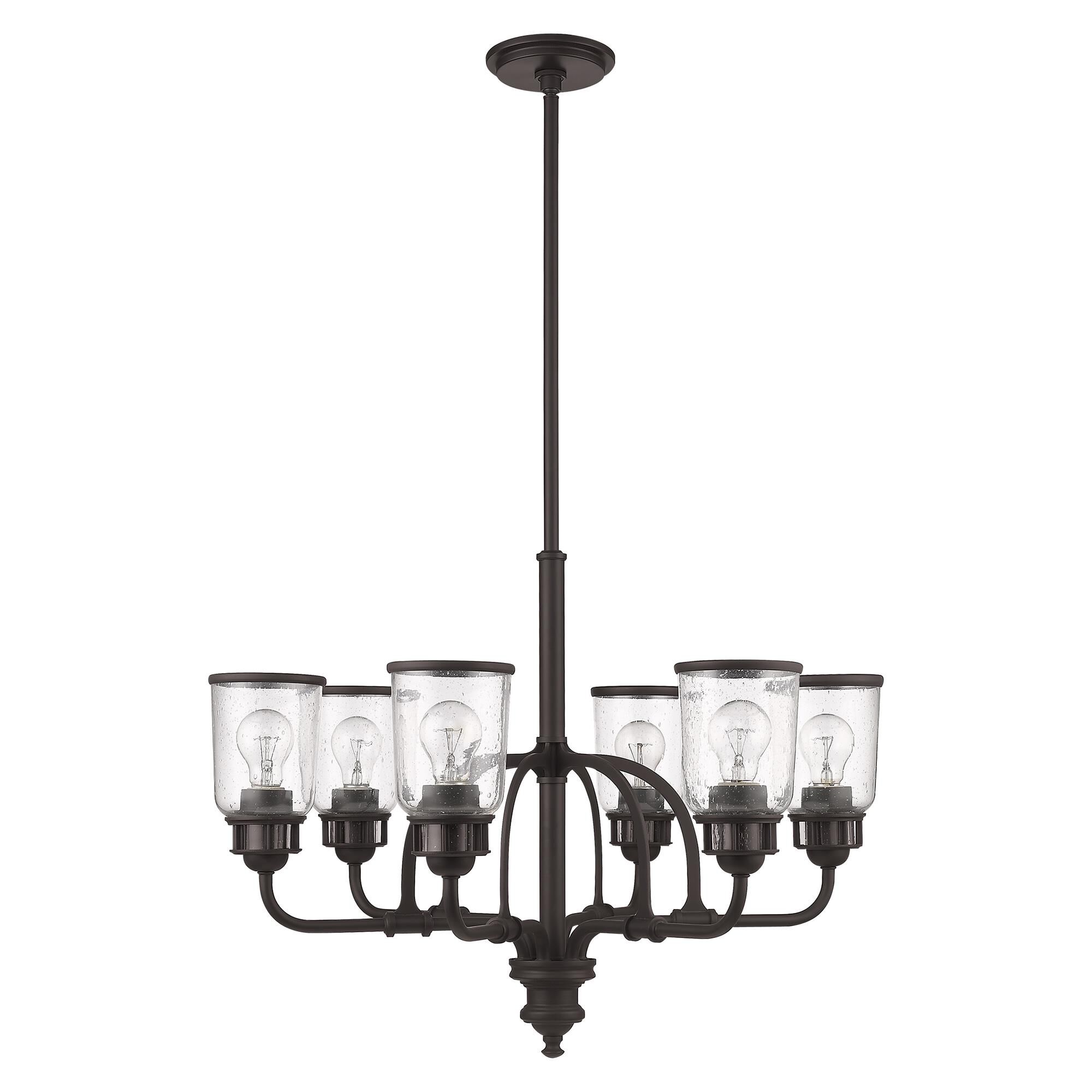 Lawrenceville 26 Inch 6 Light Chandelier by Livex Lighting