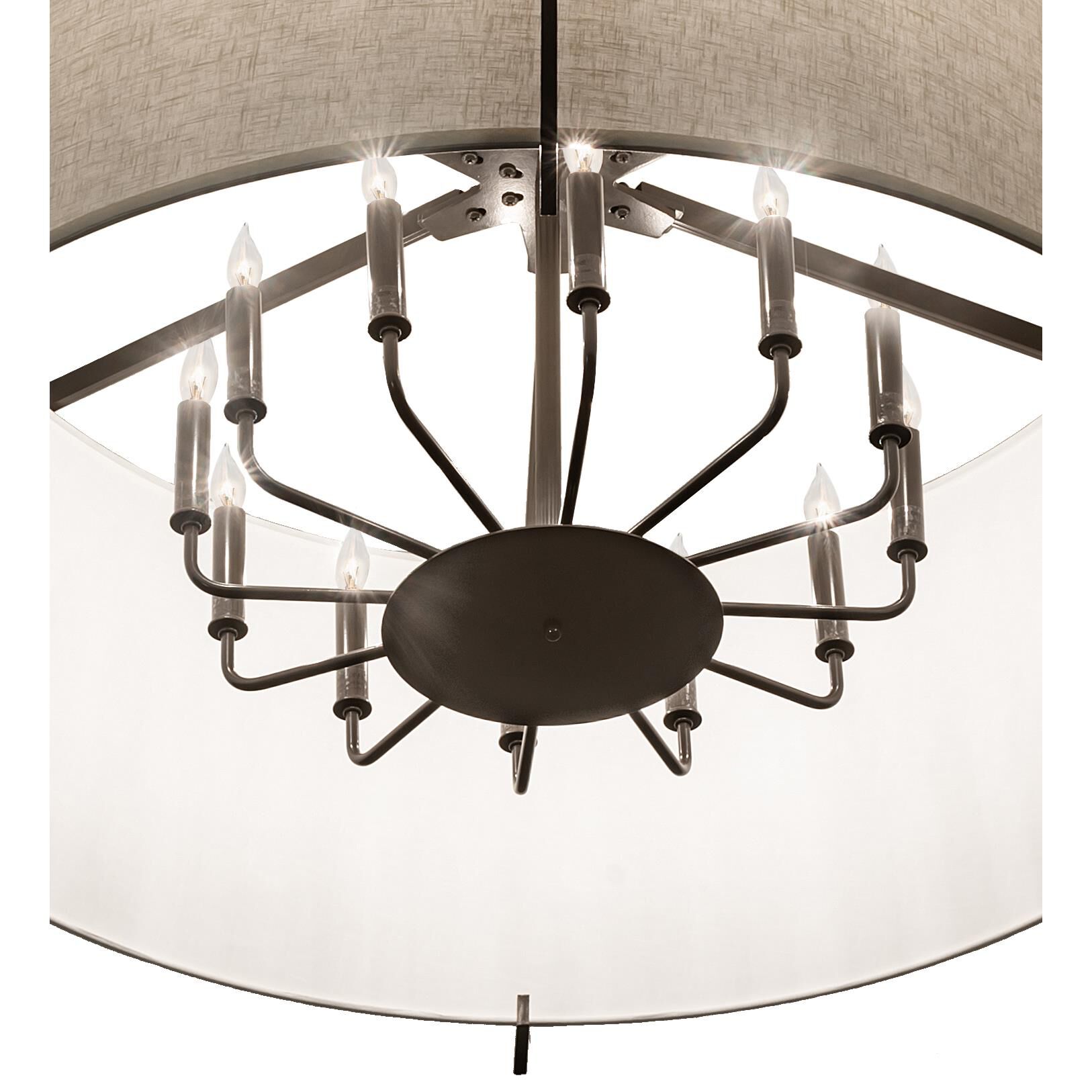 Shown in Timeless Bronze finish and White glass