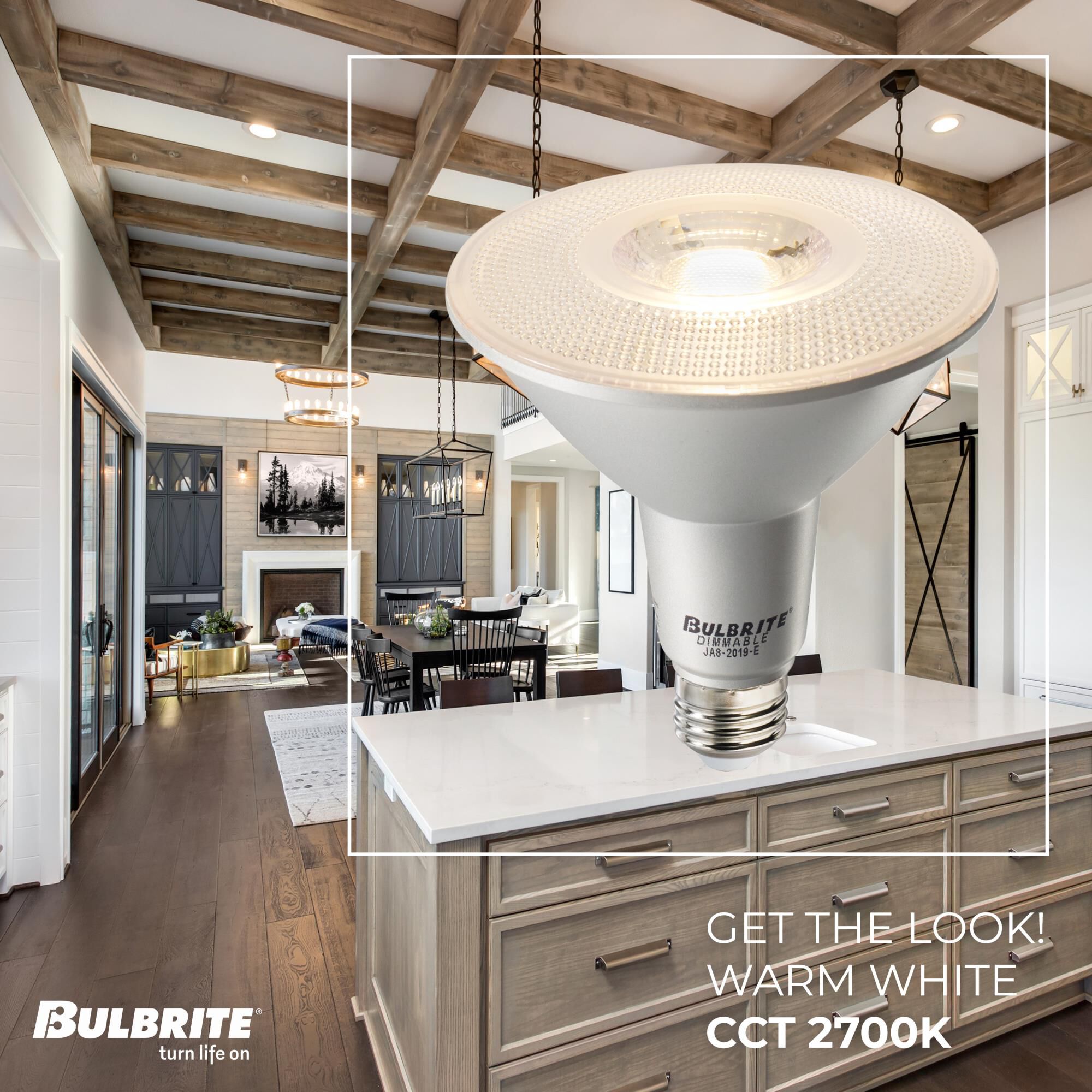 Dimmable 10 Watt 2700K PAR30LN LED Light Bulb,