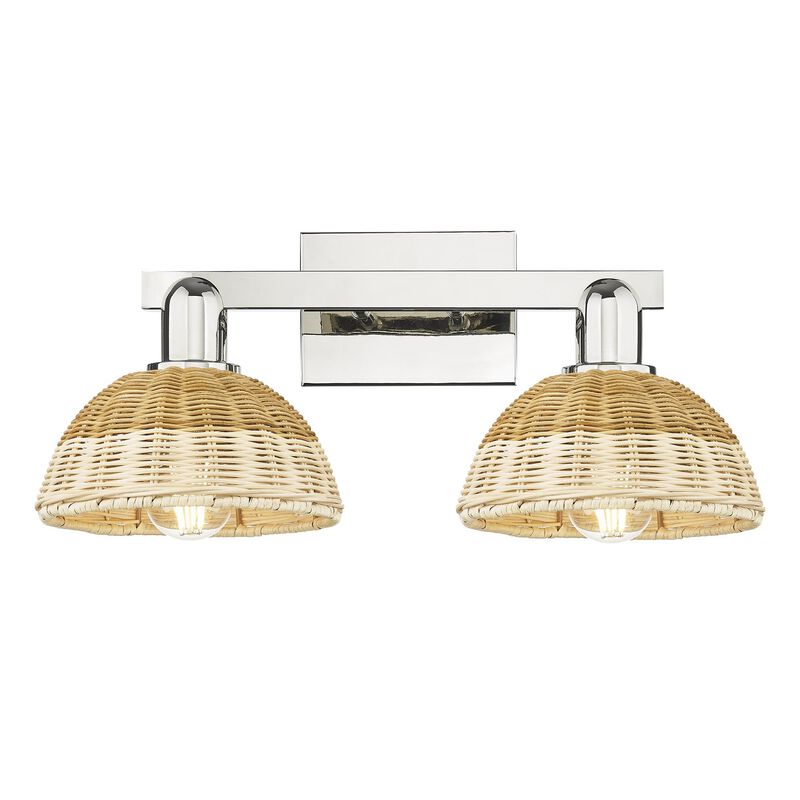 Bruno Marashlian Natural Ballston Dome 16 Inch Bath Vanity Light by Innovations Lighting