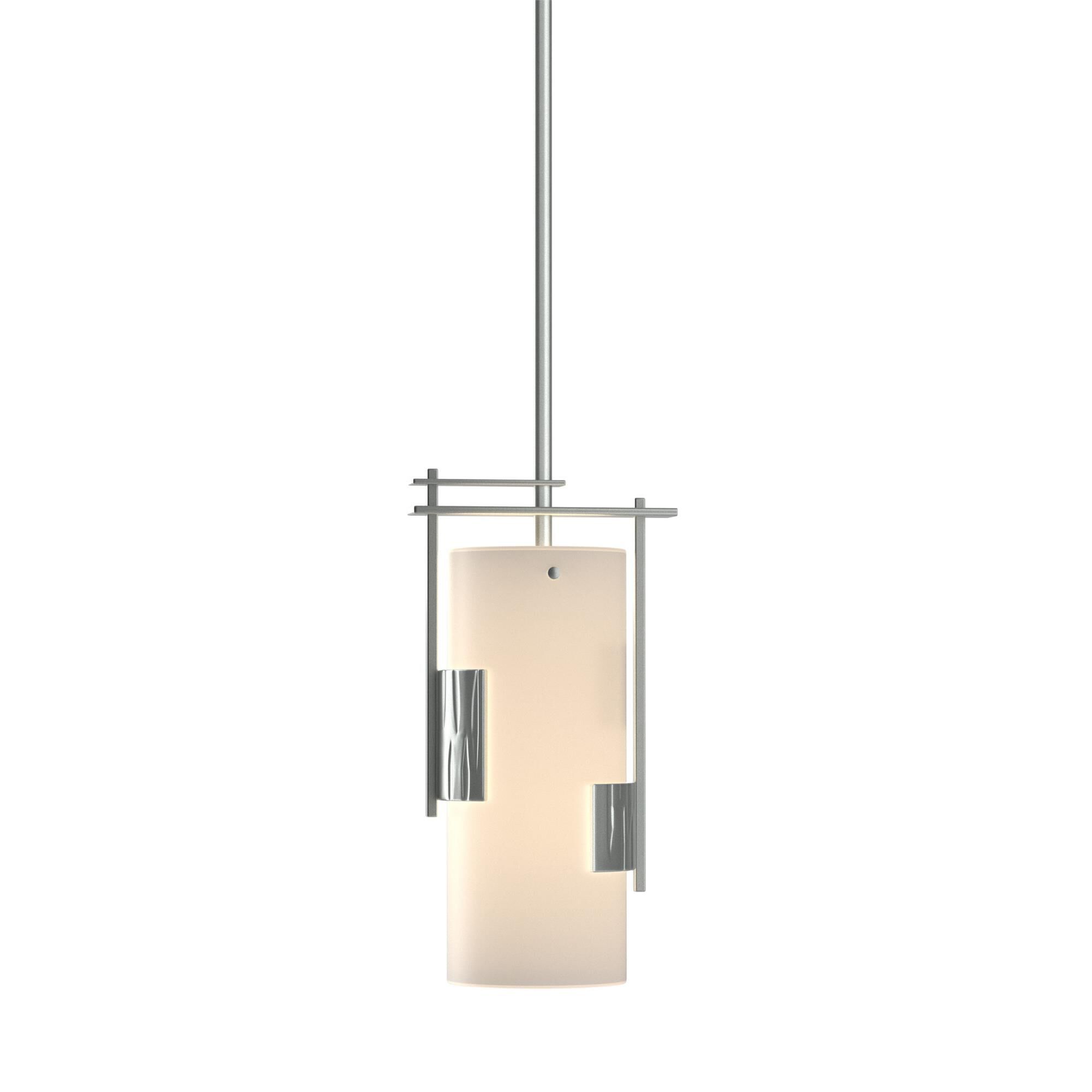 Shown in Vintage Platinum finish and Opal glass