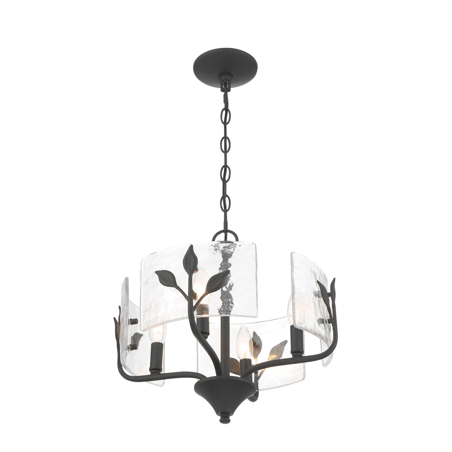 Shown in Natural Black finish and Clear glass