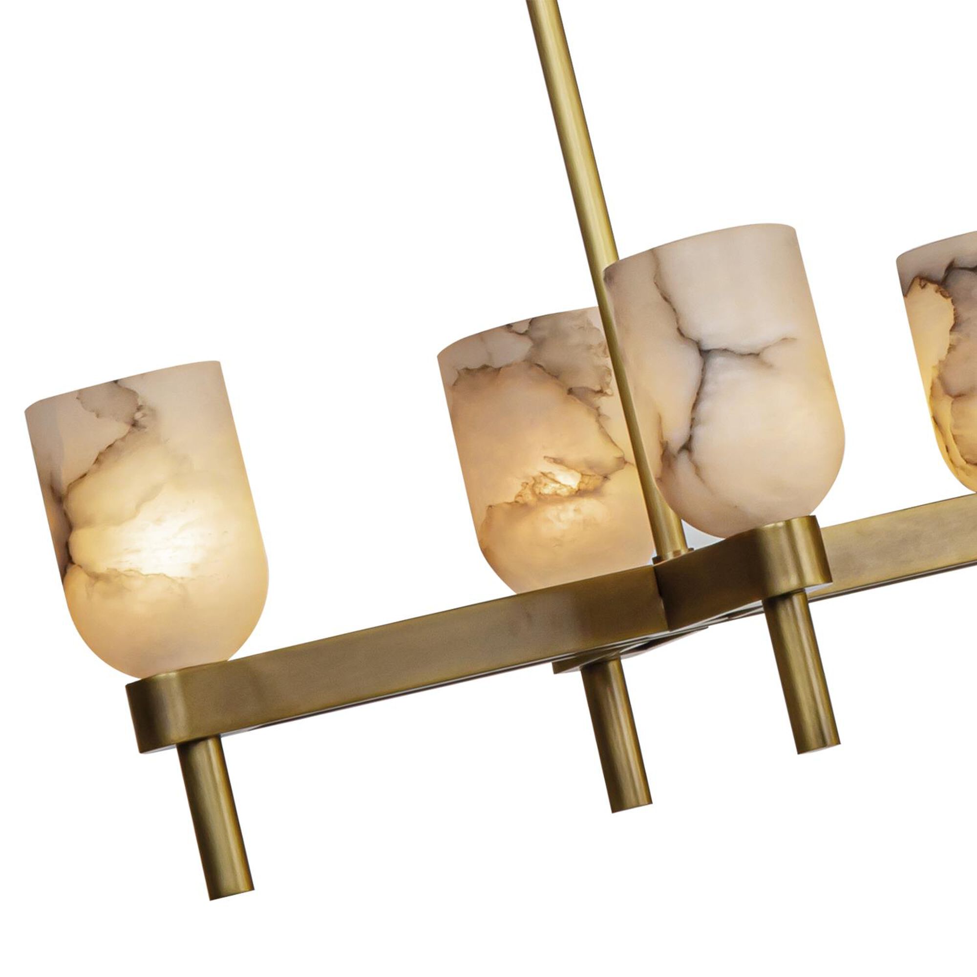 Shown in Vintage Brass/Alabaster finish
