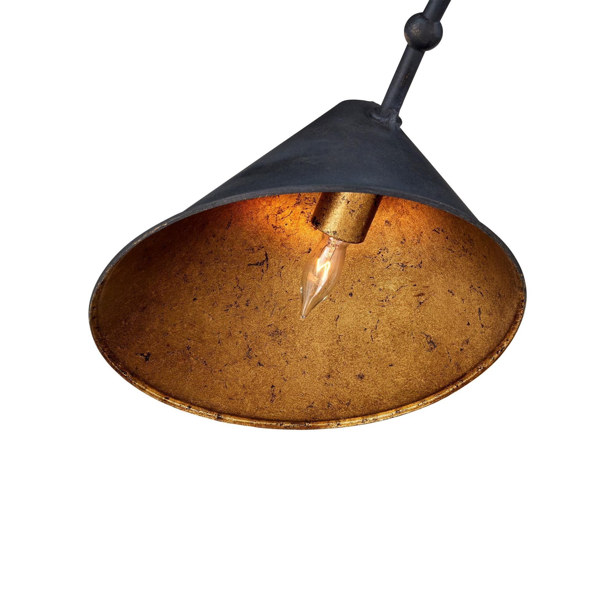 Shown in French Black and Gold Leaf finish