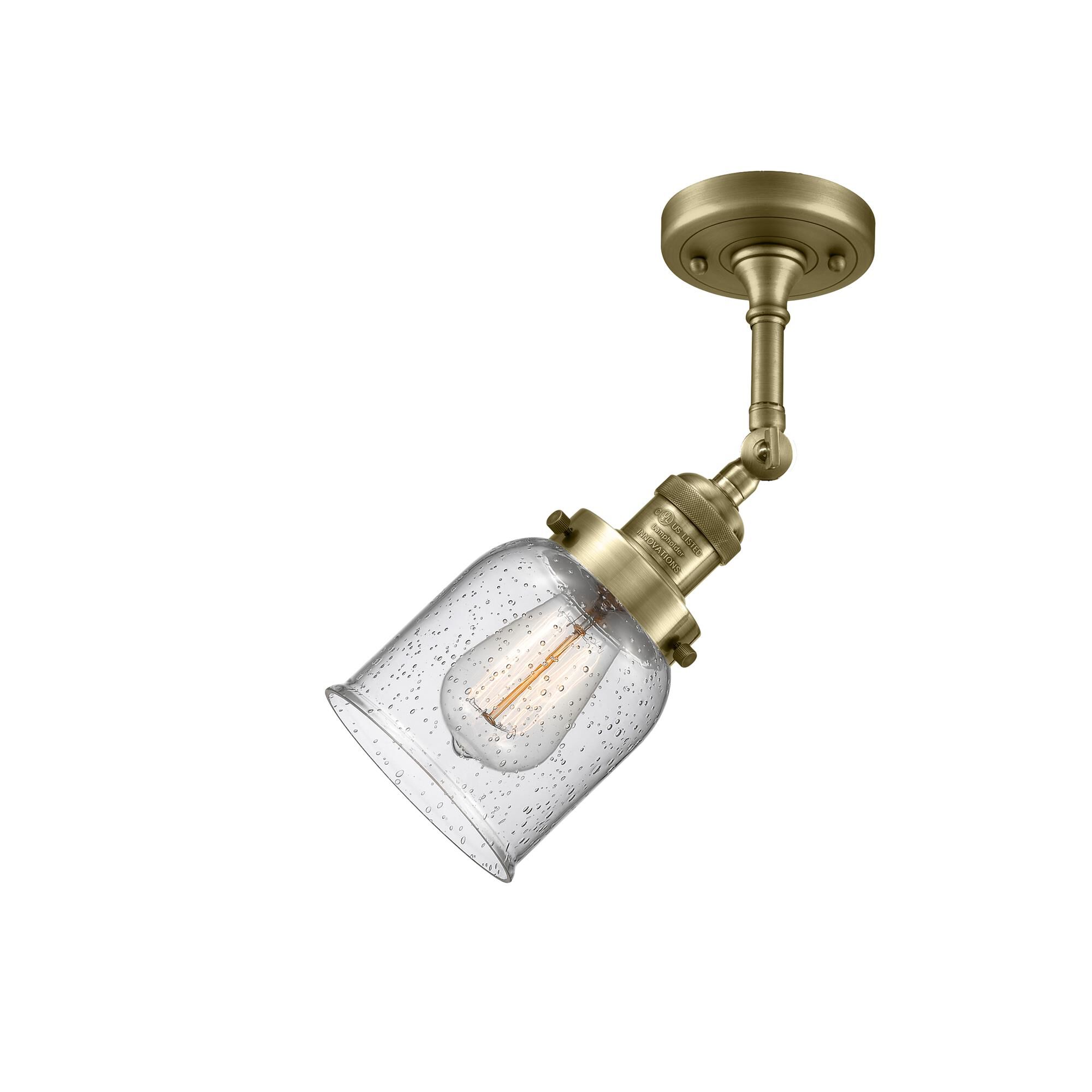 Bruno Marashlian Small Bell 5 Inch 1 Light Semi Flush Mount by Innovations Lighting