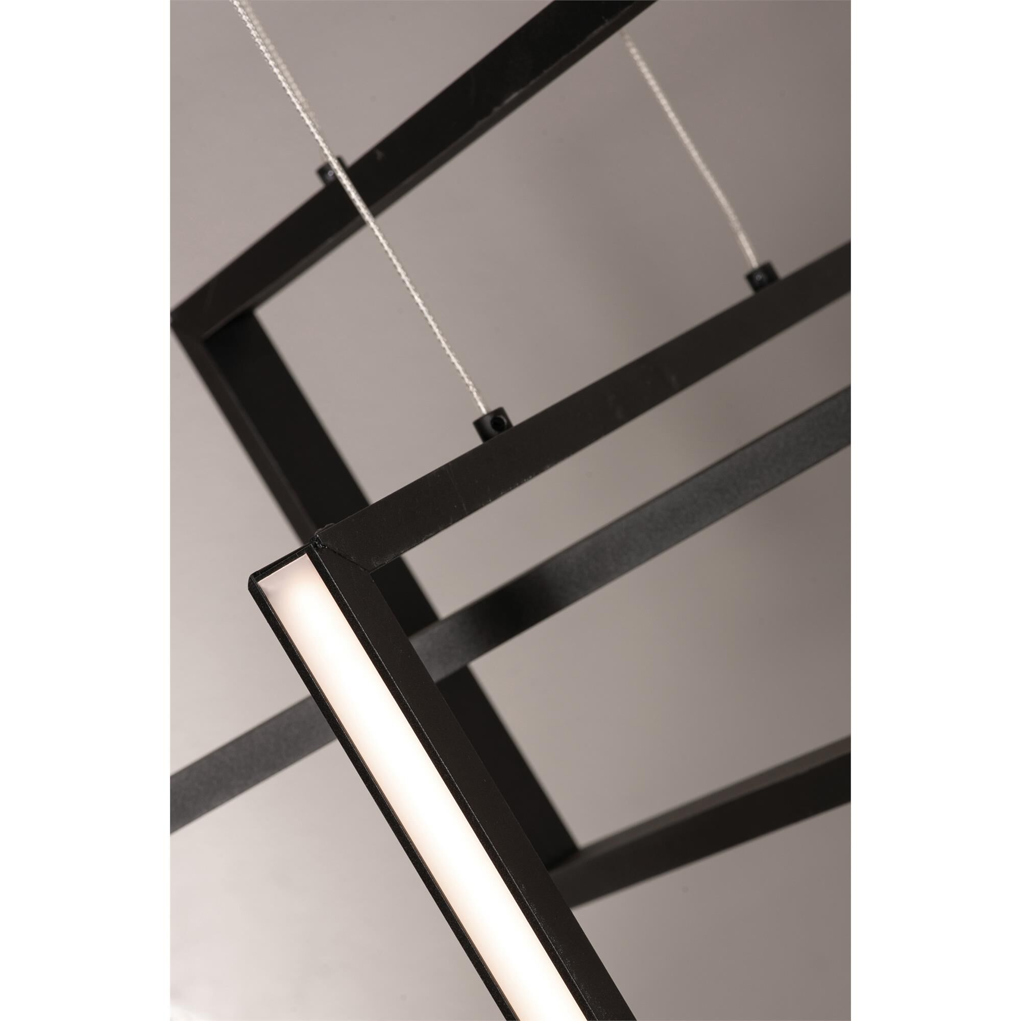 Shown in Black finish and Black Steel shade