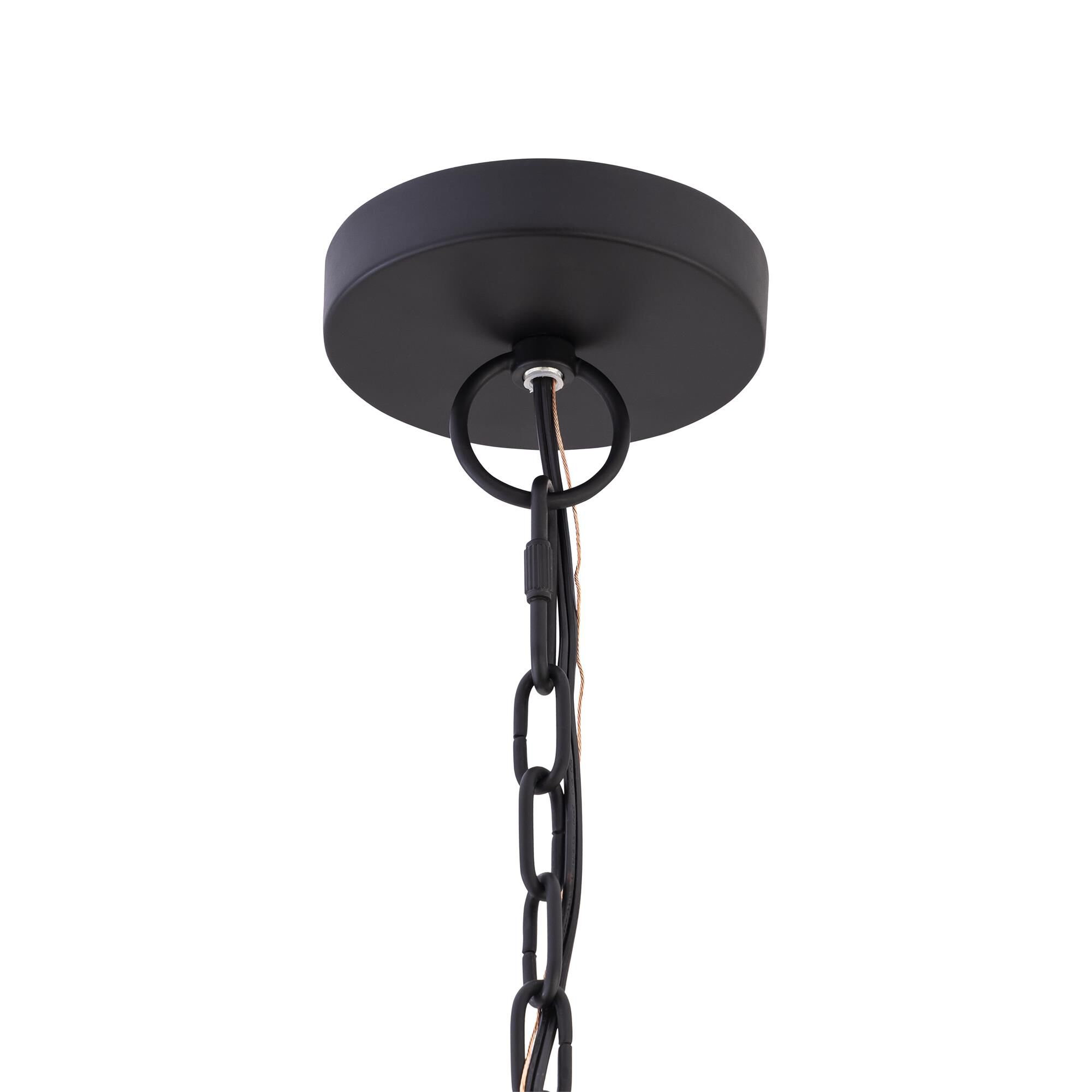 Shown in Dark Matte Black finish and Opal glass