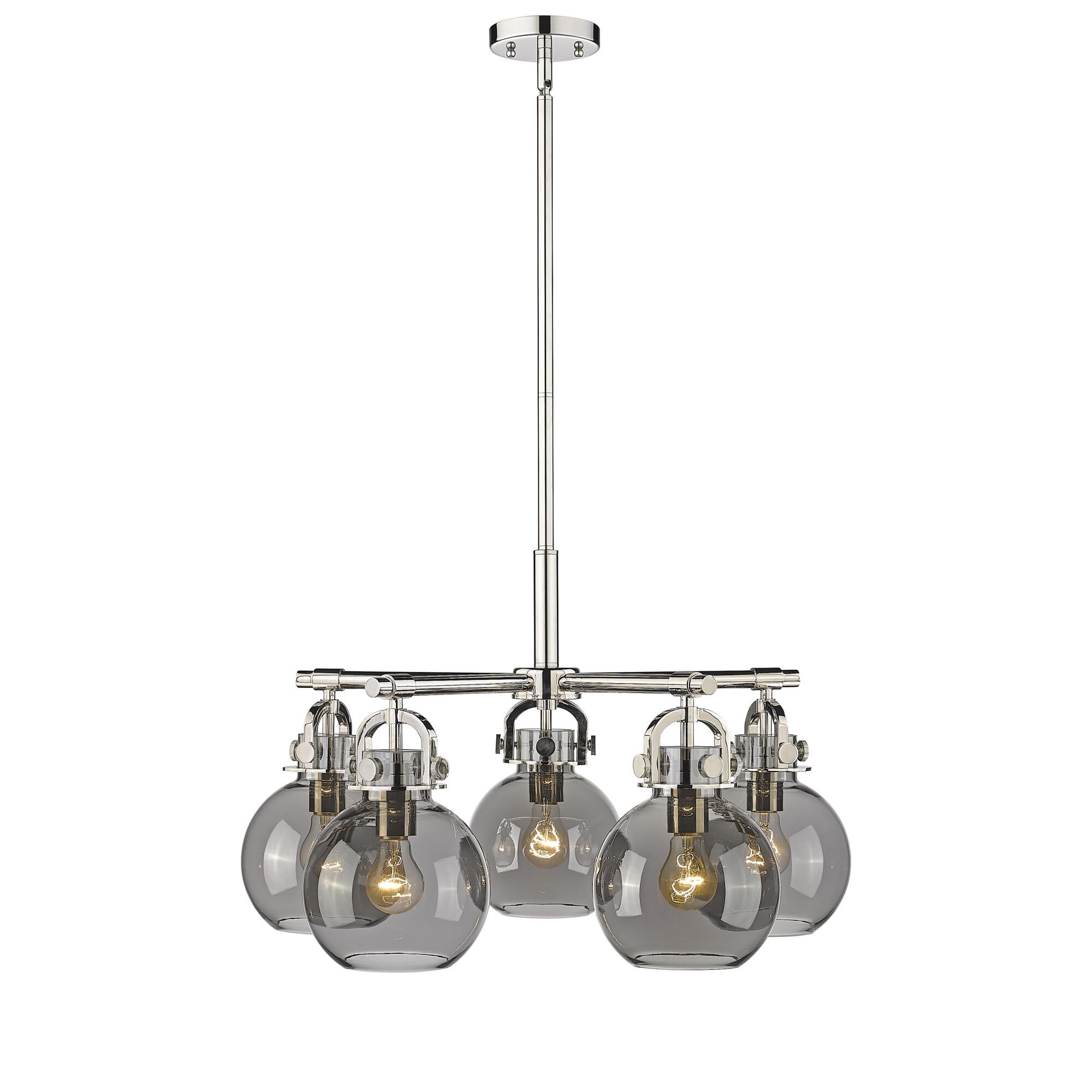 Bruno Marashlian Newton Sphere 26 Inch 5 Light Chandelier by Innovations Lighting