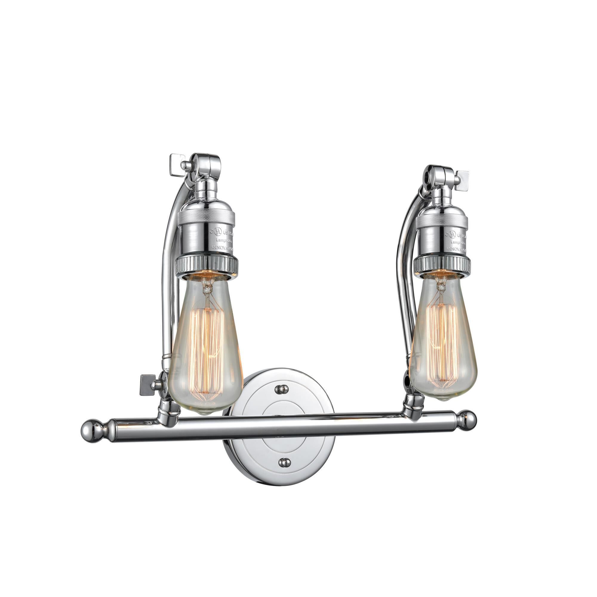 Bruno Marashlian Bare Bulb 15 Inch 2 Light Bath Vanity Light,