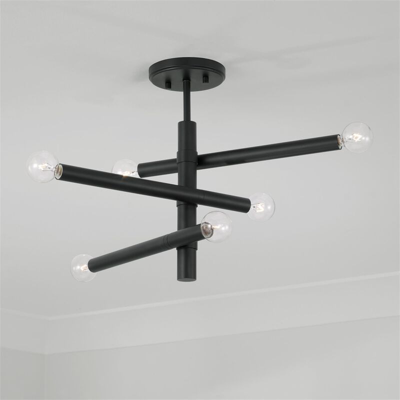 Zane 20 Inch 6 Light Semi Flush Mount by Capital Lighting Fixture Company