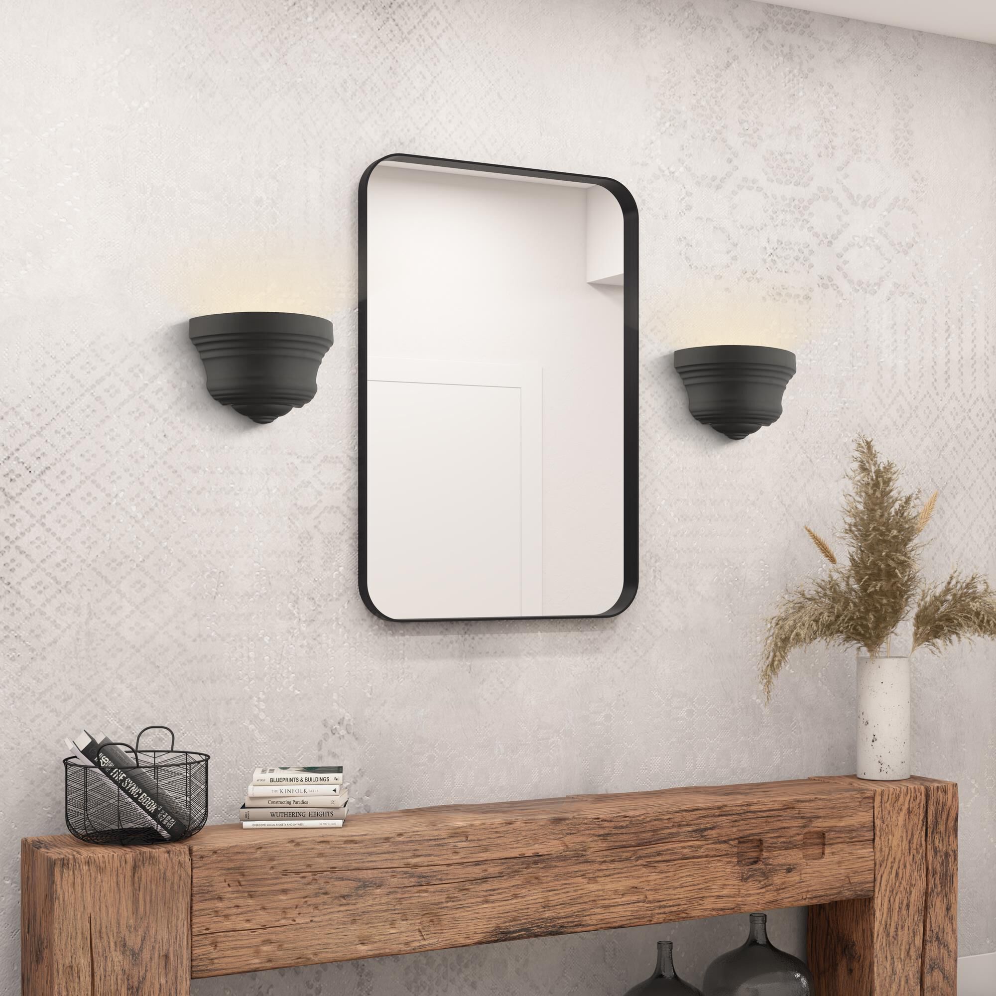 Shown in Bronze With Antique Brass Accents finish and Bronze Steel With Gold Finish Inside shade