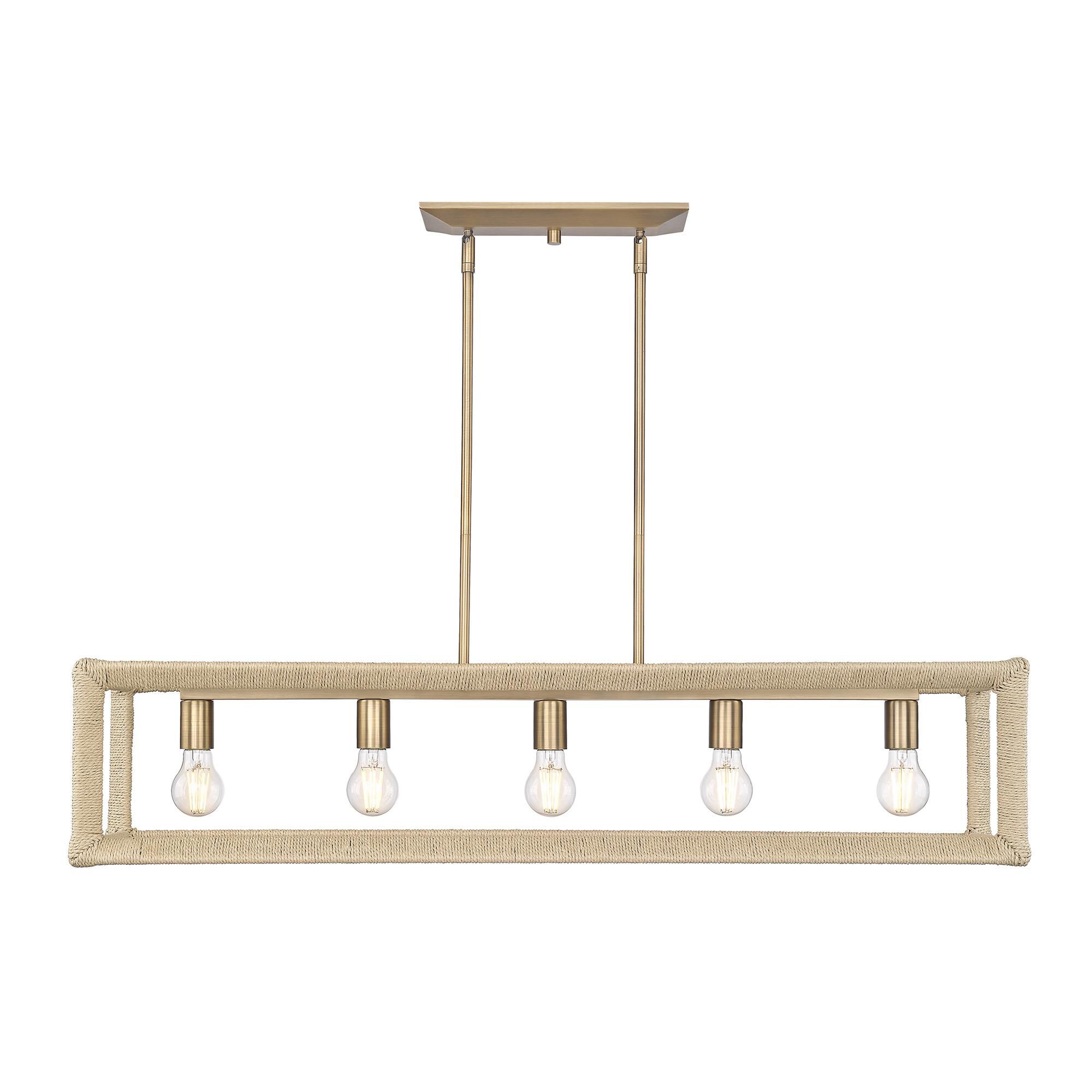 Shown in Modern Brass finish and Modern Brass shade