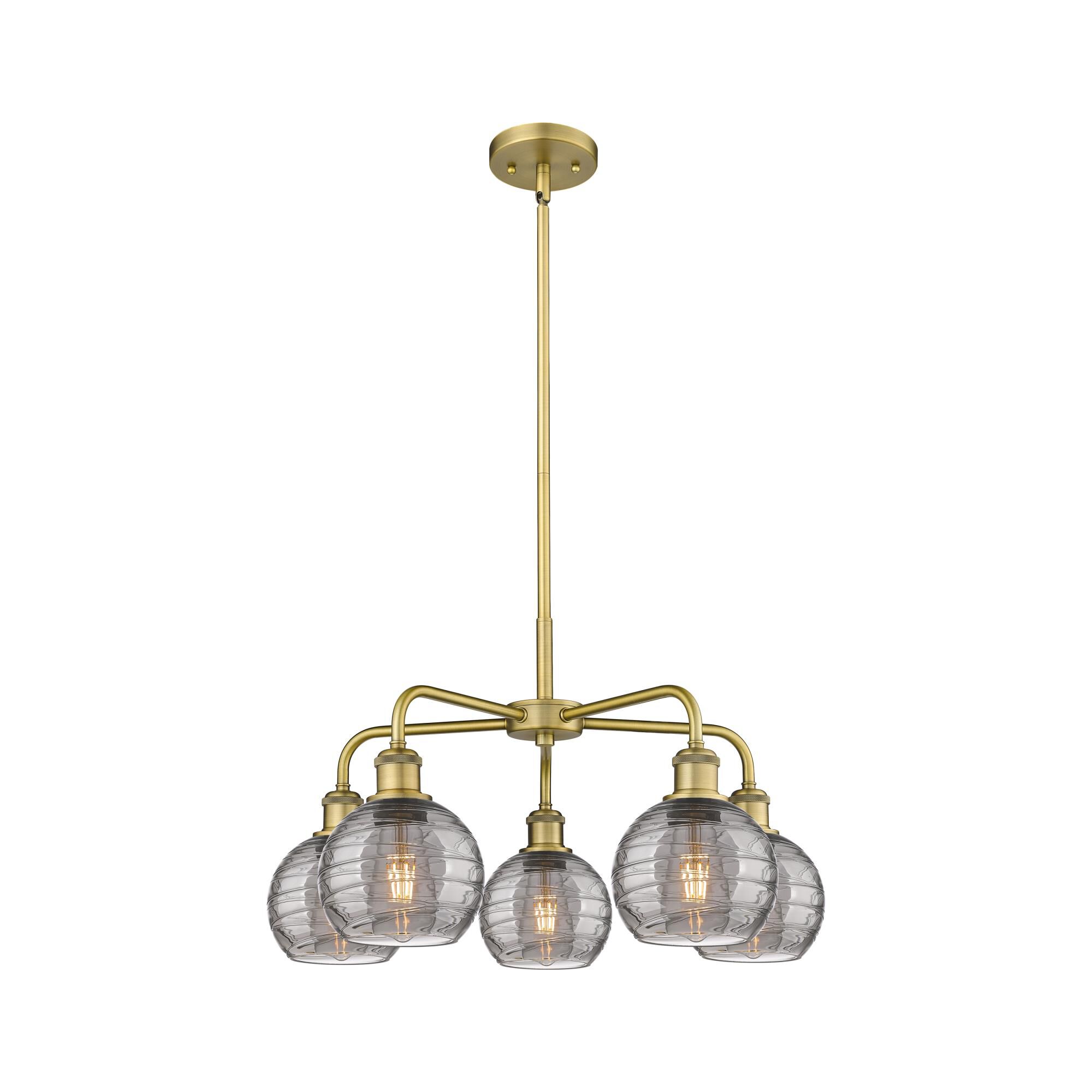Bruno Marashlian Athens Deco Swirl 24 Inch Chandelier by Innovations Lighting