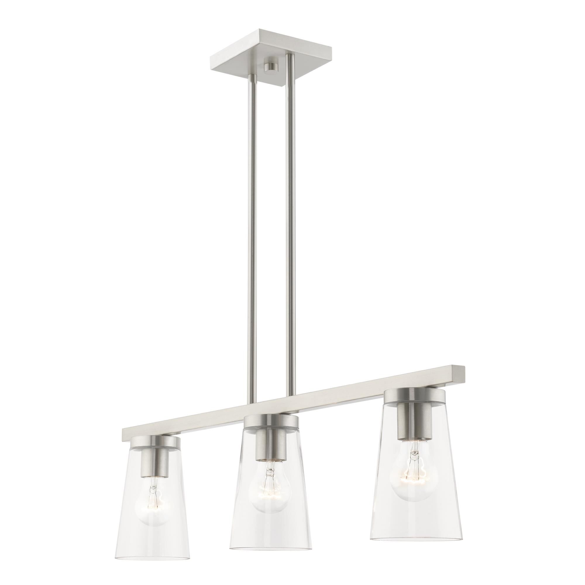 Cityview 30 Inch 3 Light Linear Suspension Light by Livex Lighting