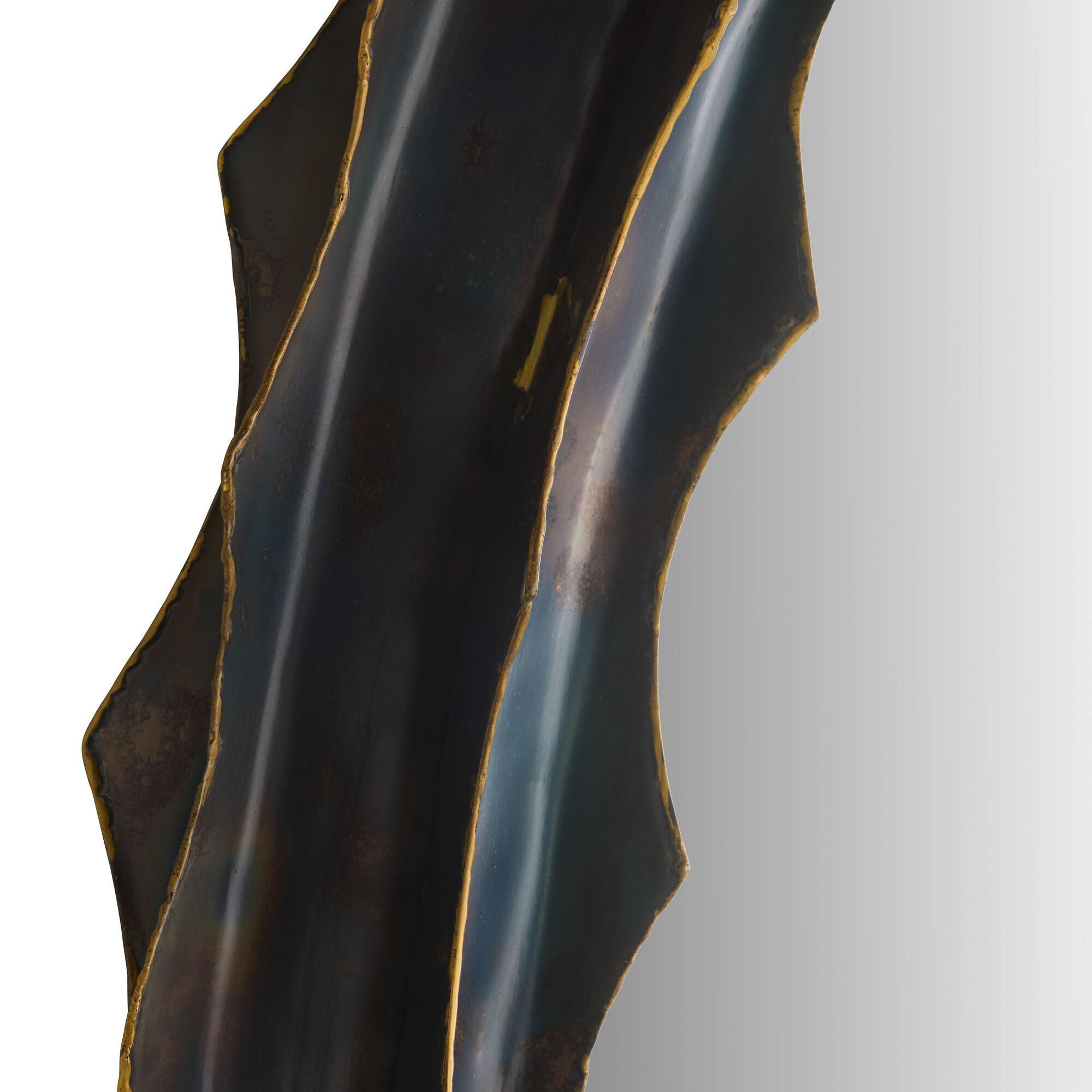 Shown in Burnt Iron finish and Plain accent