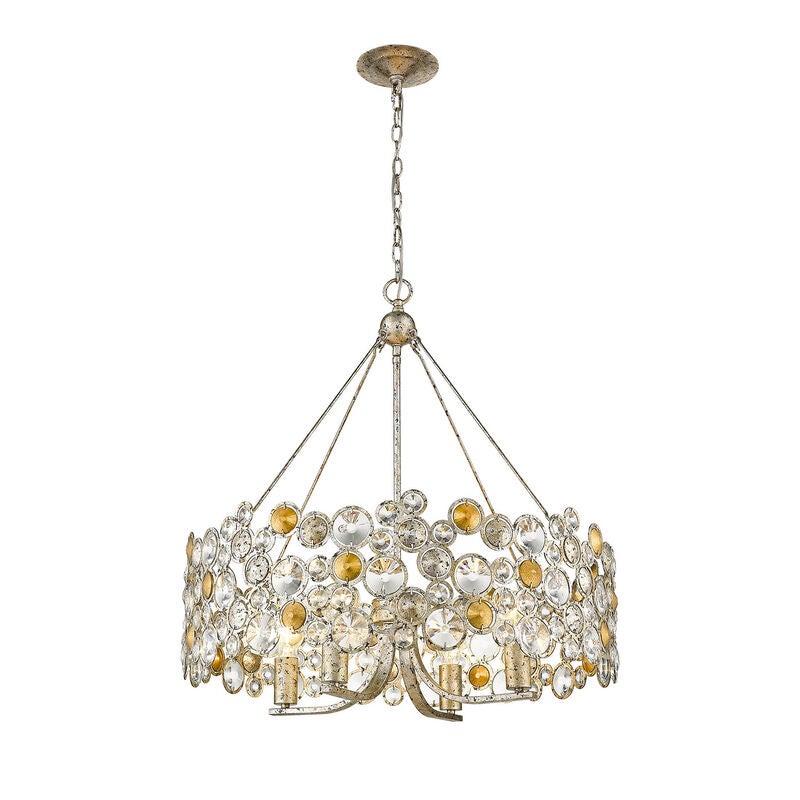 Vitozzi 27 Inch 4 Light Chandelier by Trend Lighting
