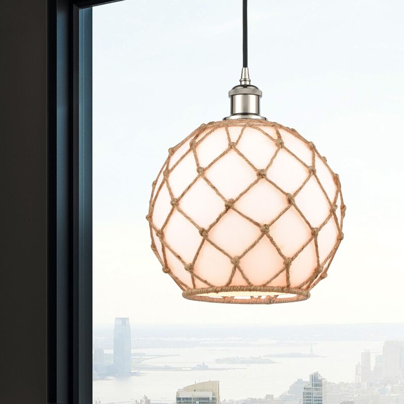 Innovations Lighting Bruno Marashlian Farmhouse Rope 10 Inch Mini Pendant
