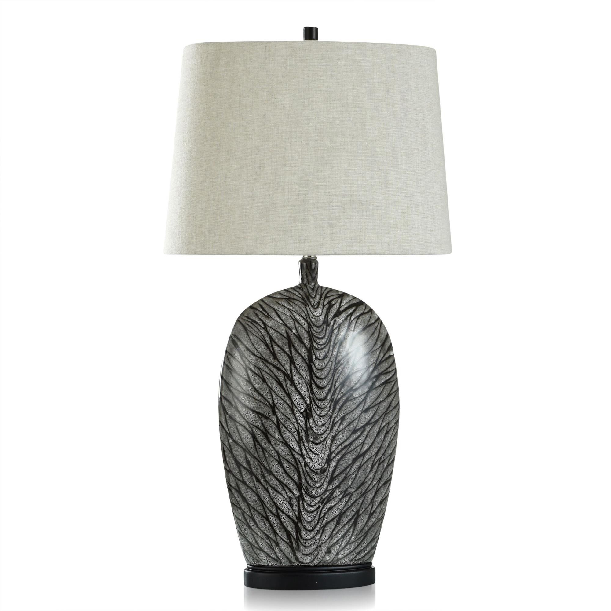 Obsidian Silver 37 Inch Table Lamp by Stylecraft