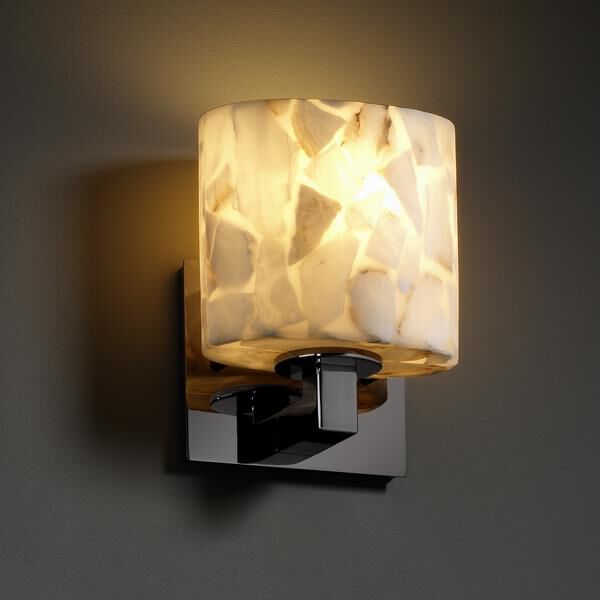 Shown in Black Nickel finish and Alabaster Rocks glass and Oval (ALR) shade