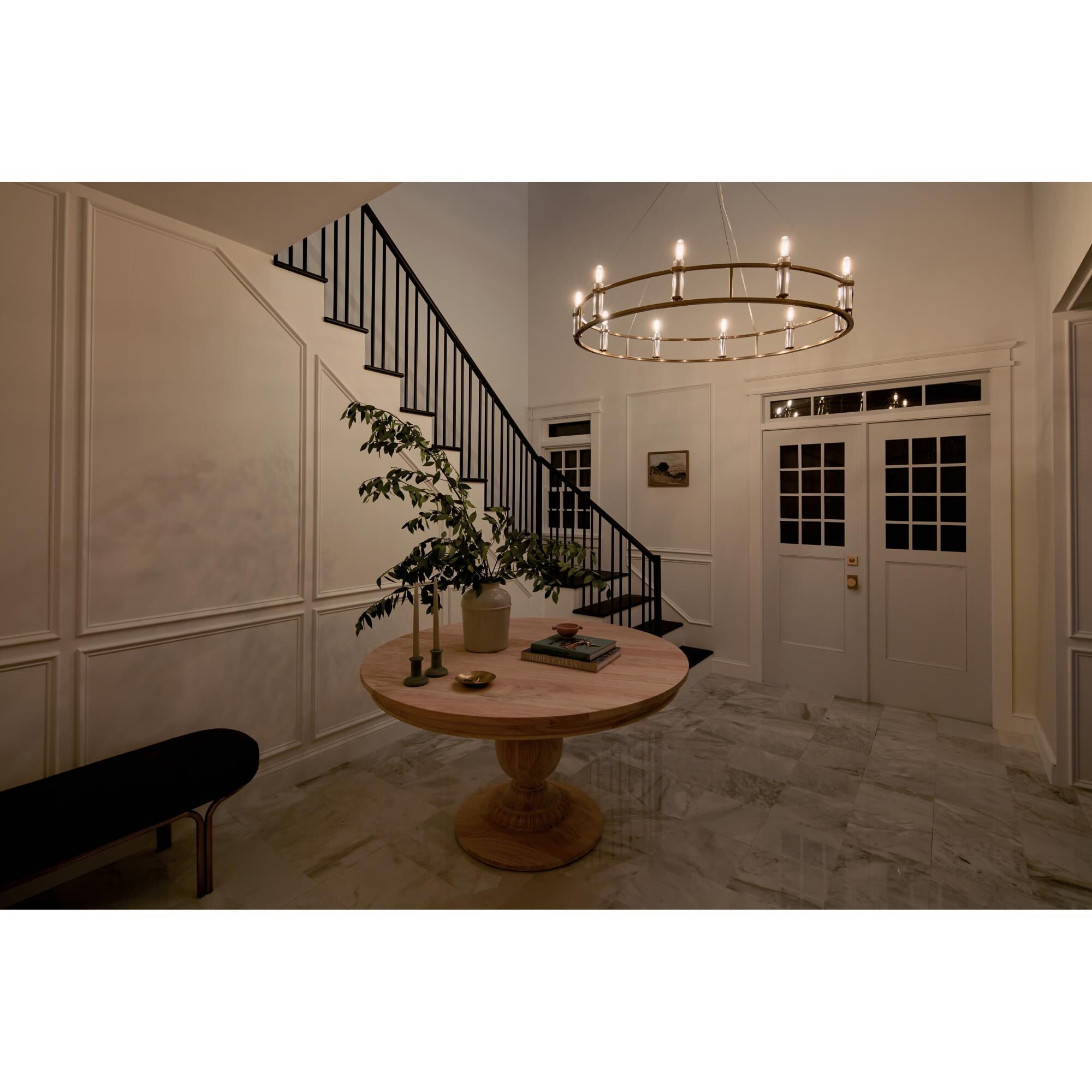 Shown in Brushed Natural Brass finish